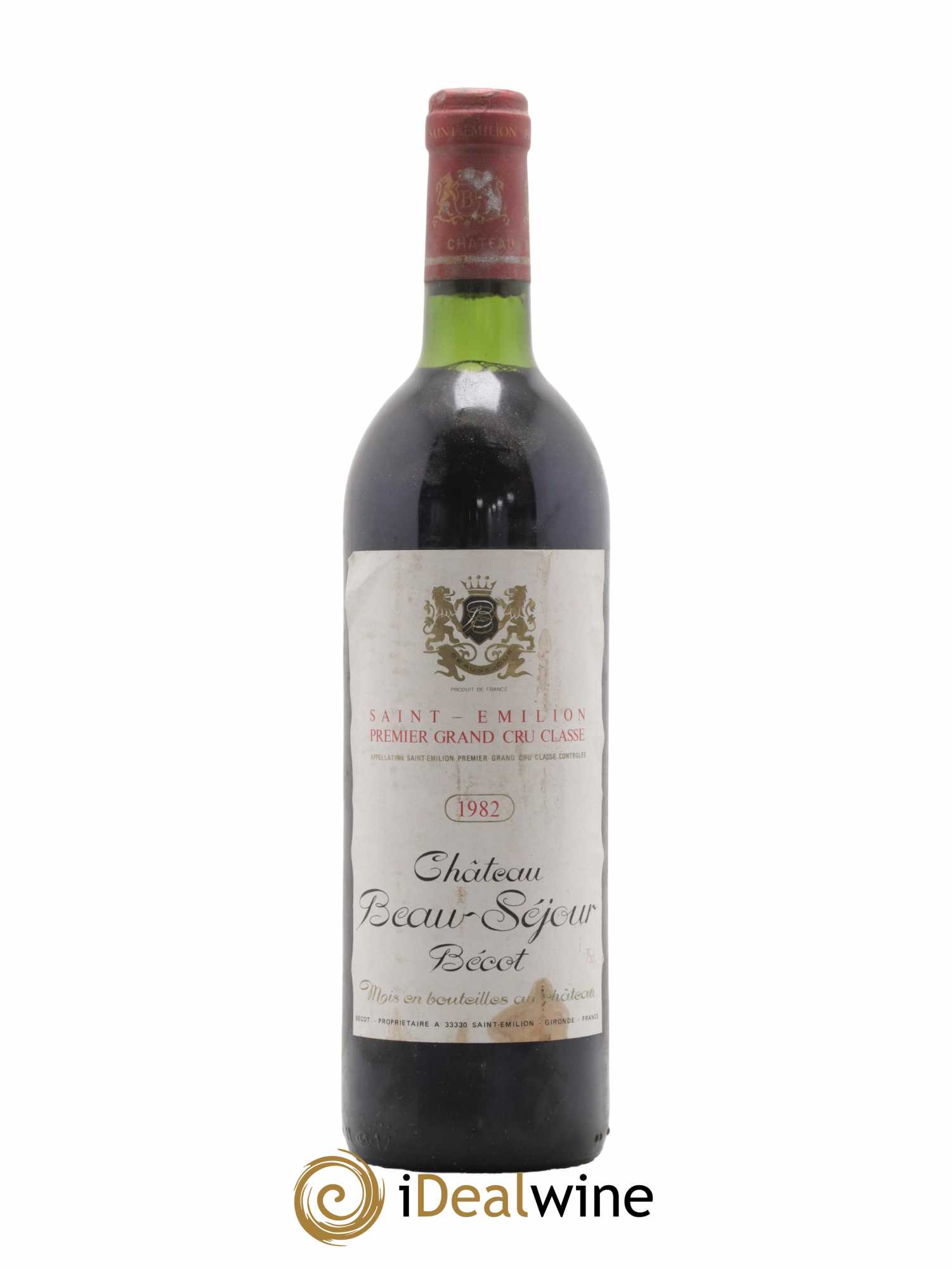 Château Beau-Séjour Bécot 1er Grand Cru Classé B 1982 - Lot de 1 bouteille - 0