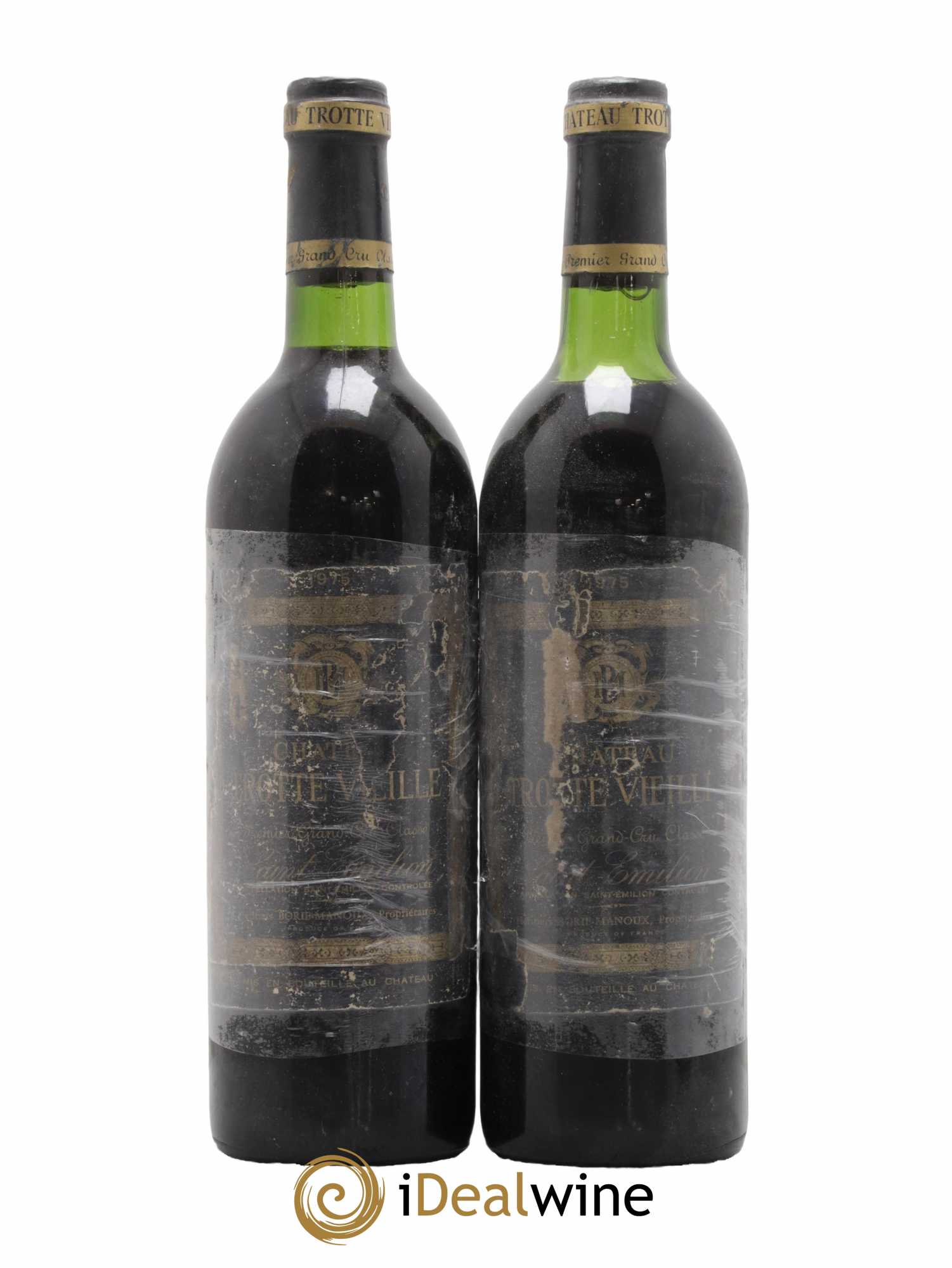 Château Trotte Vieille 1er Grand Cru Classé B 1975 - Lot de 2 bouteilles - 0