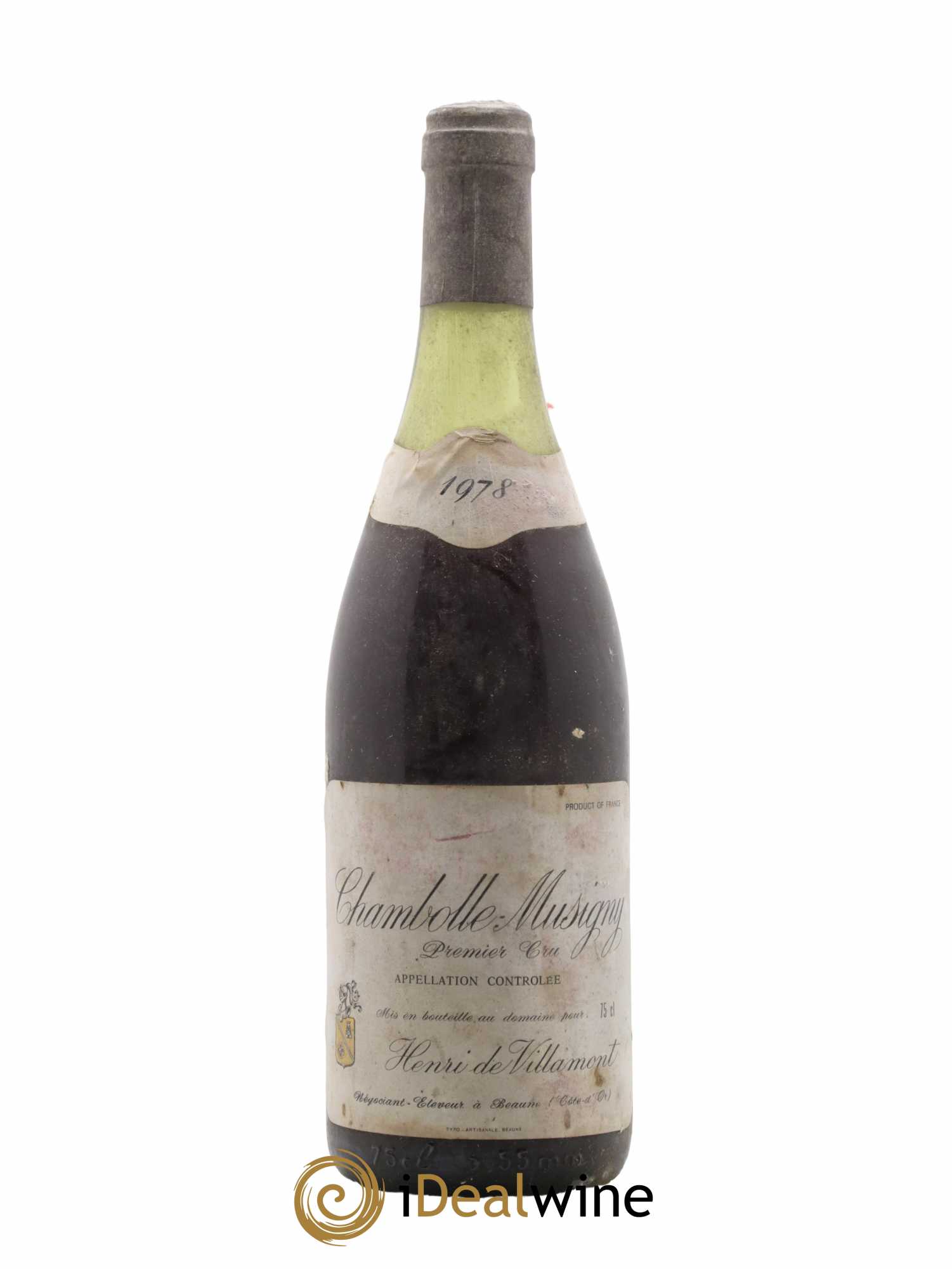 Chambolle-Musigny 1er Cru Henri De Villamont 1978 - Lot de 1 bouteille - 0