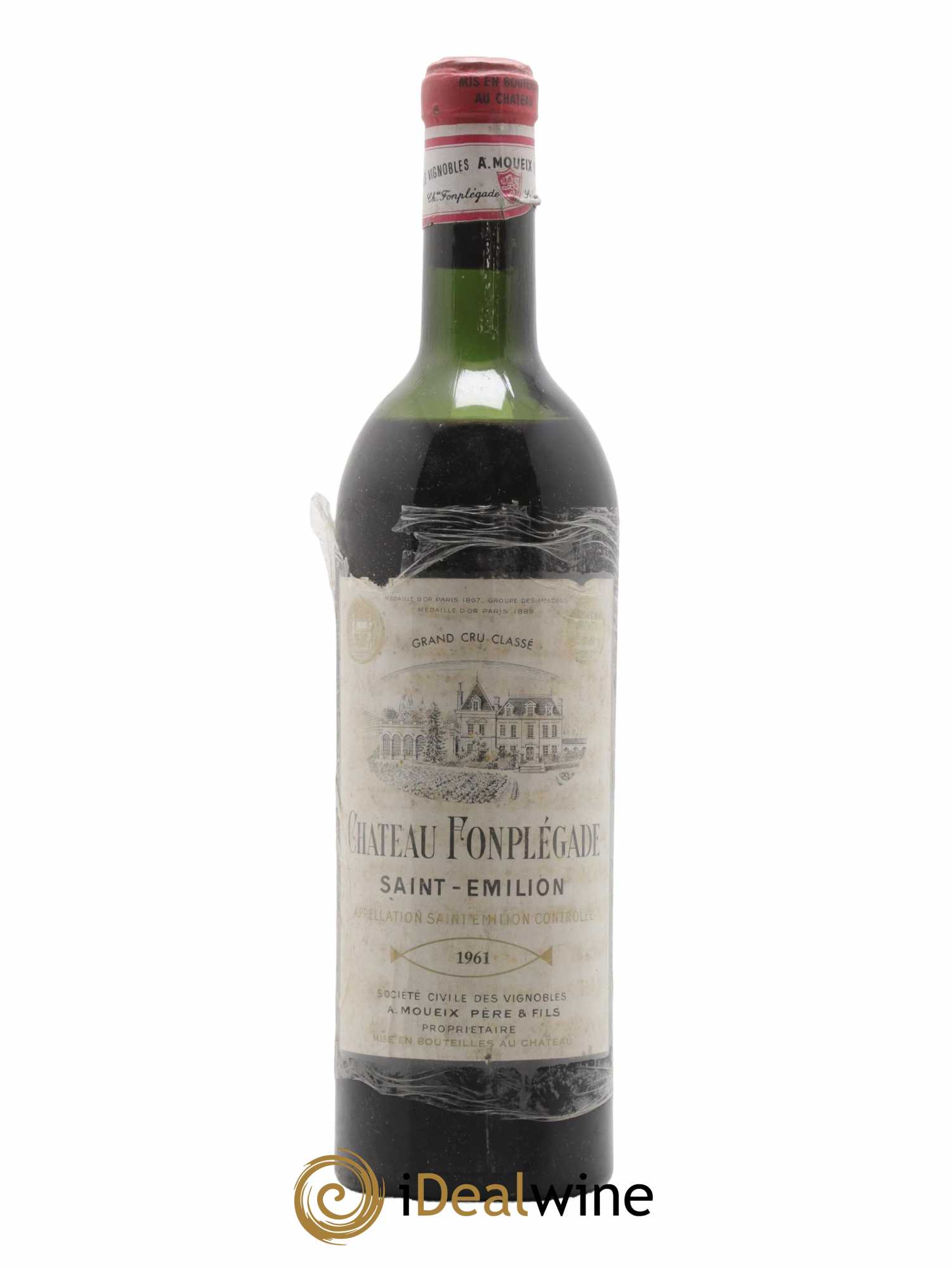 Château Fonplegade Grand Cru Classé 1961 - Lot de 1 bouteille - 0