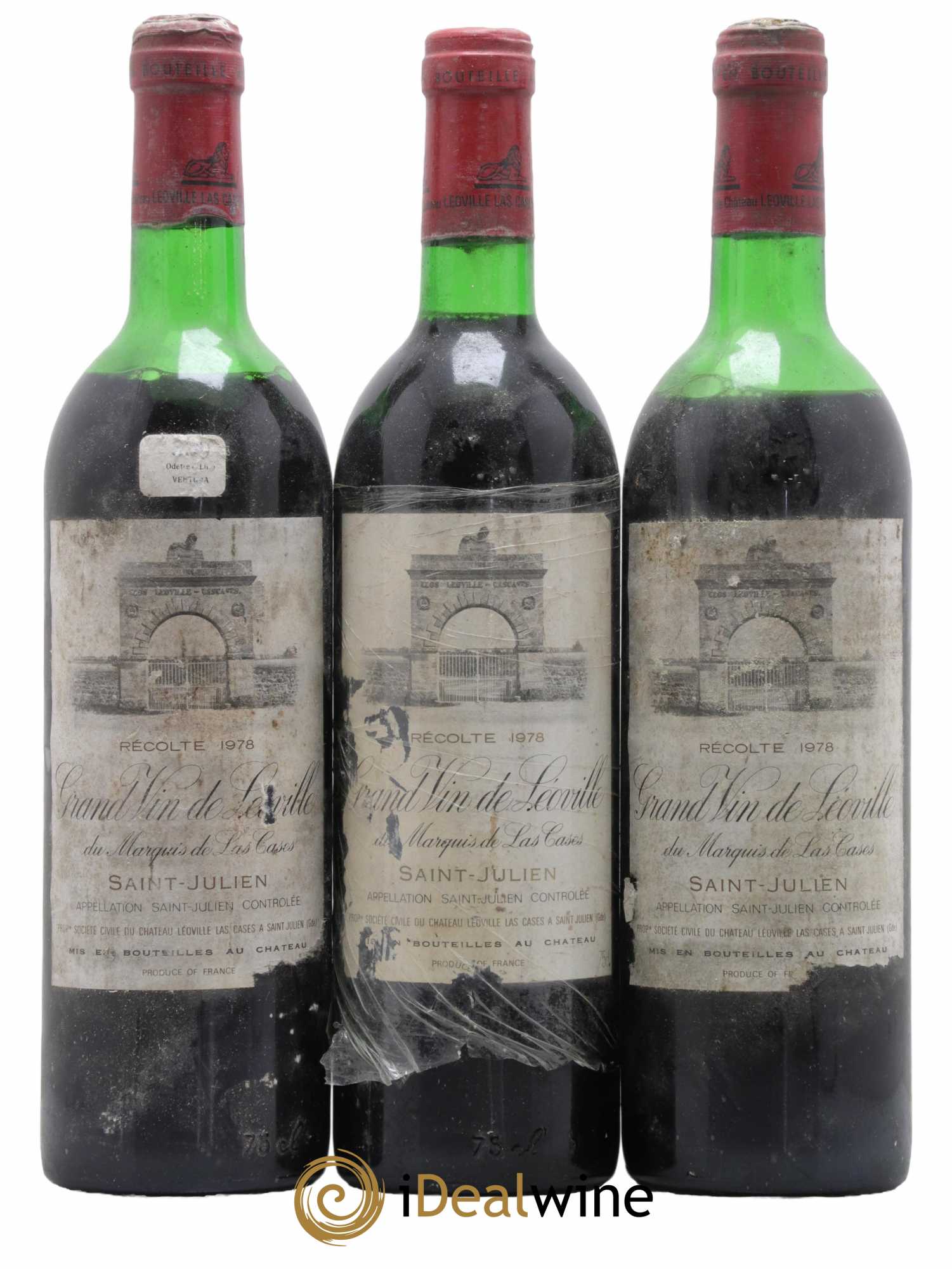 Château Léoville Las Cases 2ème Grand Cru Classé 1978 - Lot de 3 bouteilles - 0