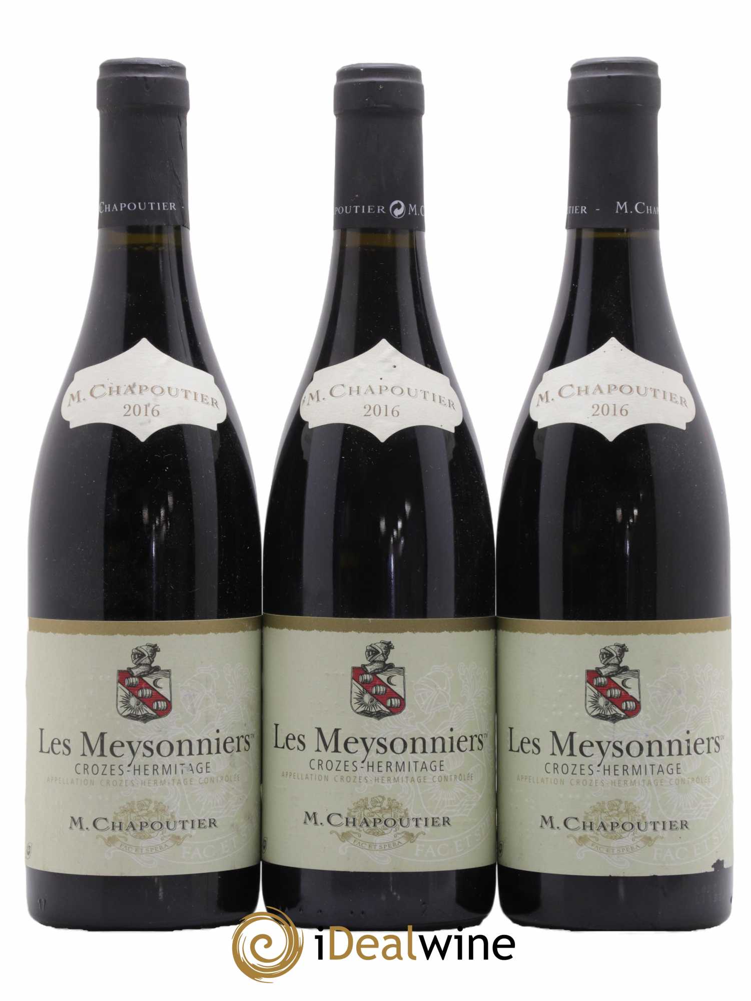Crozes-Hermitage Les Meysonniers Chapoutier 2016 - Lot de 3 bouteilles - 0