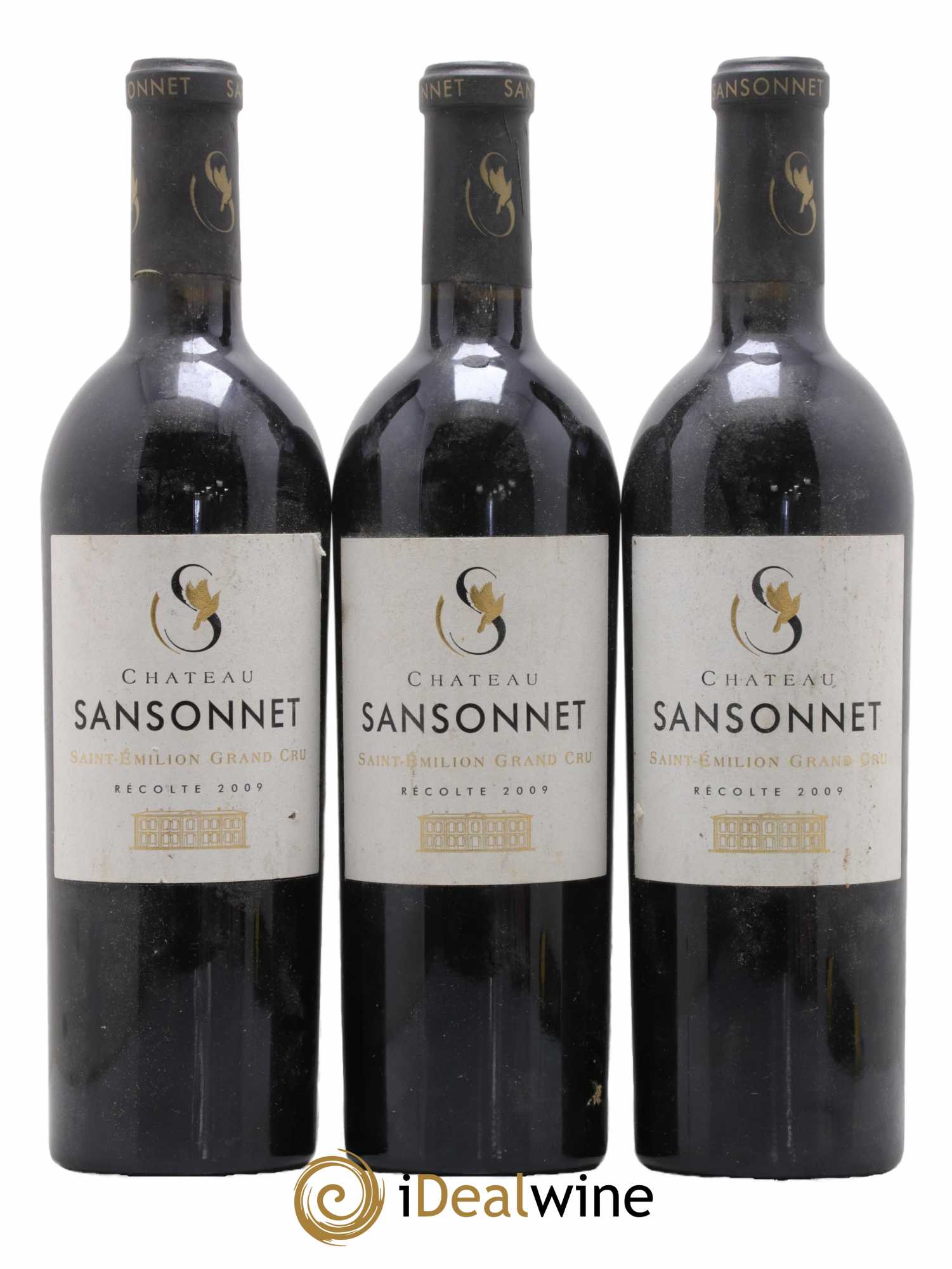Château Sansonnet Grand Cru Classé 2009 - Lot de 3 bouteilles - 0