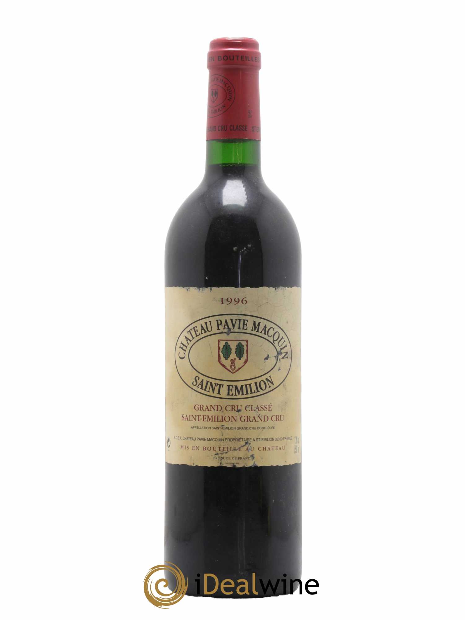 Château Pavie Macquin 1er Grand Cru Classé B 1996 - Lot de 1 bouteille - 0