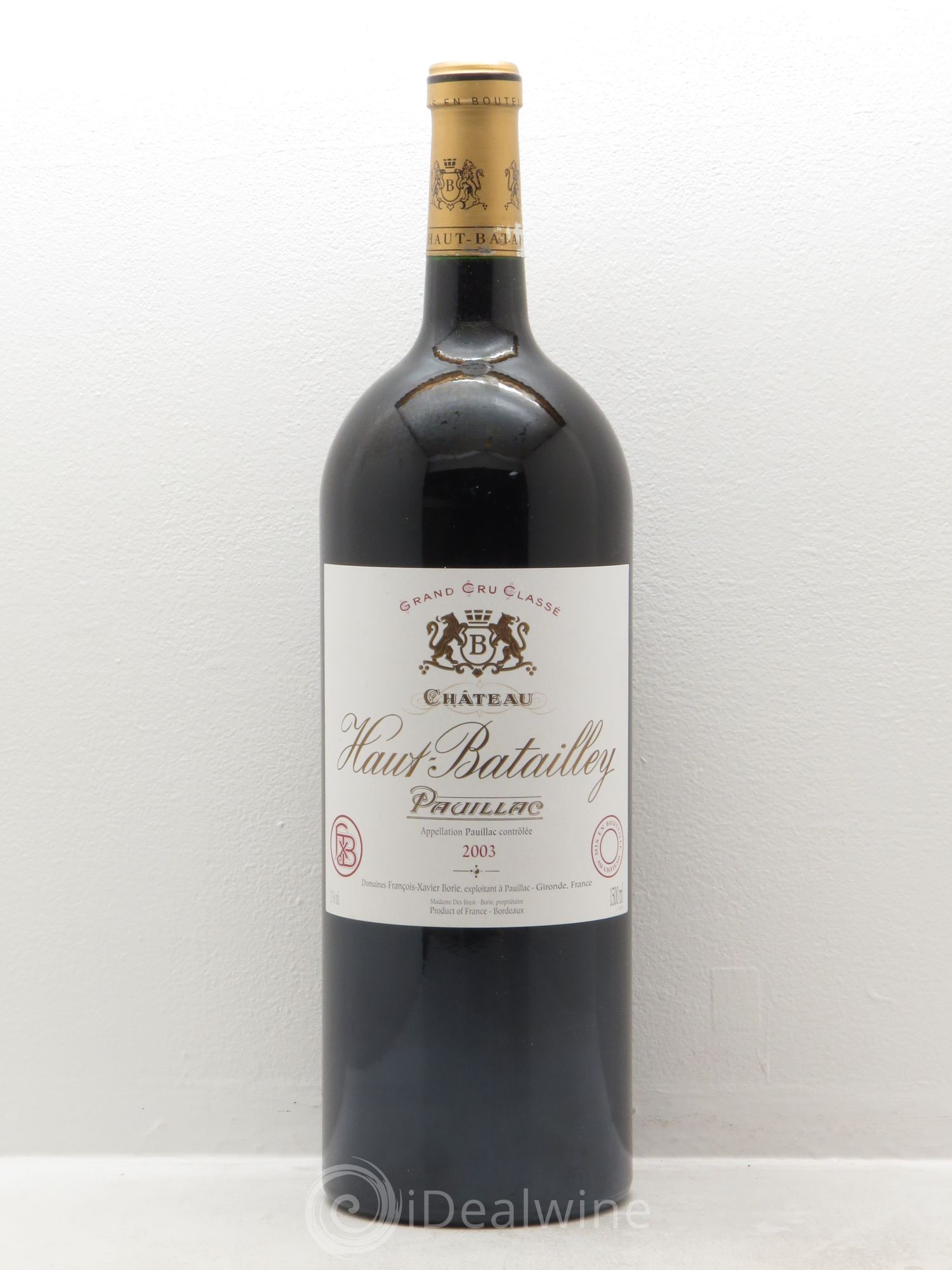 Château Haut Batailley 5ème Grand Cru Classé 2003 - Lot de 1 magnum - 0