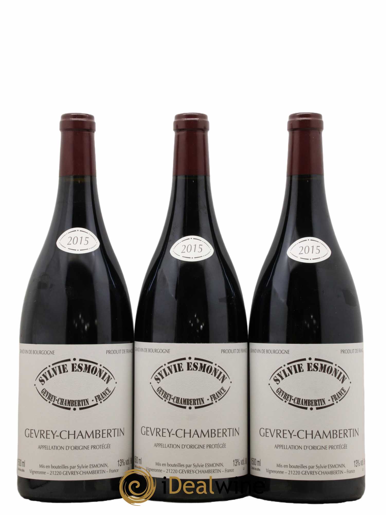 Gevrey-Chambertin Sylvie Esmonin 2015 - Lot de 3 magnums - 0