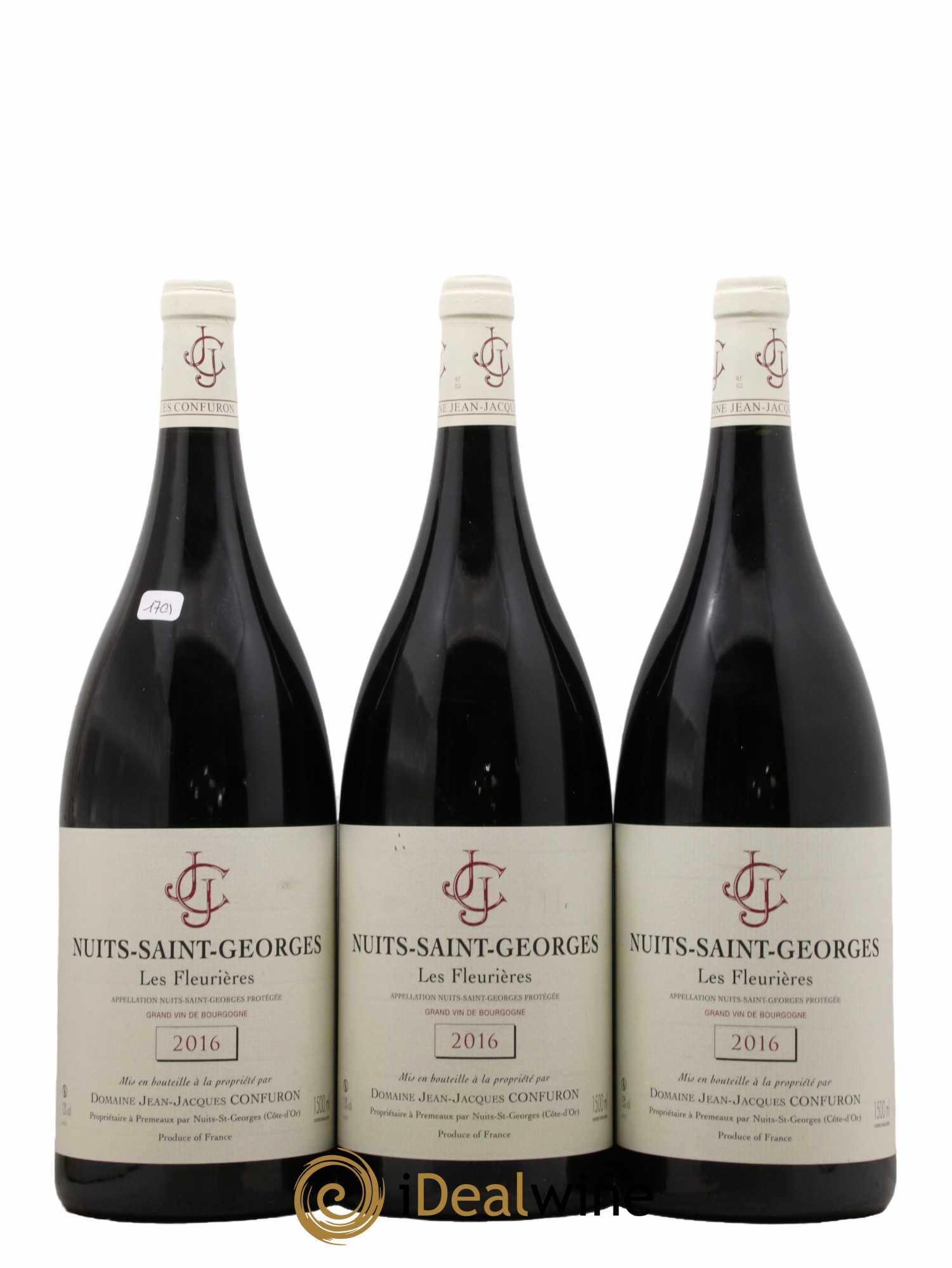 Nuits-Saint-Georges Les Fleurières Jean-Jacques Confuron 2016 - Lot de 3 magnums - 0