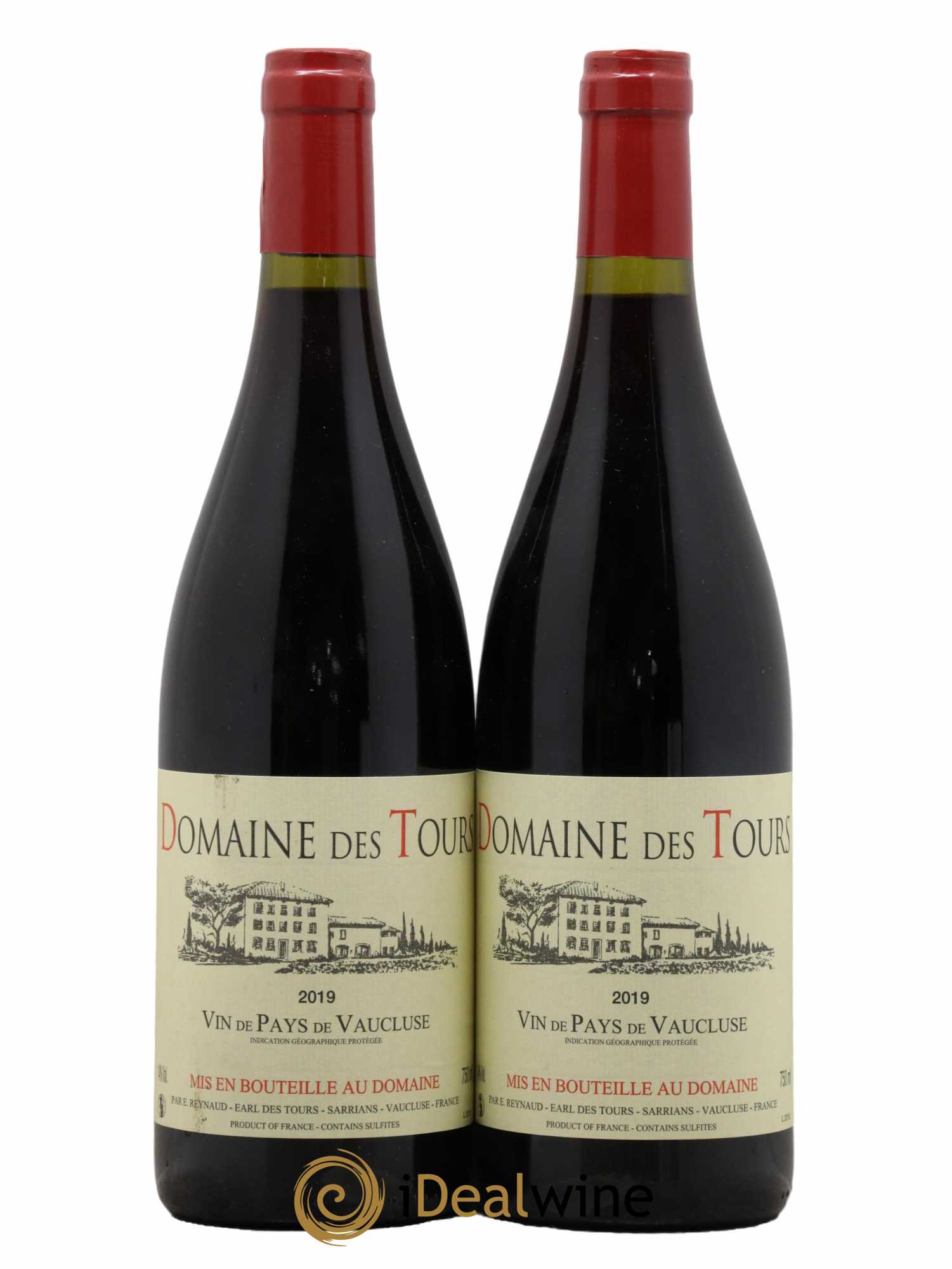 Vaucluse (Vin de Pays de Vaucluse) Domaine des Tours Emmanuel Reynaud 2019 - Lot de 2 bouteilles - 0