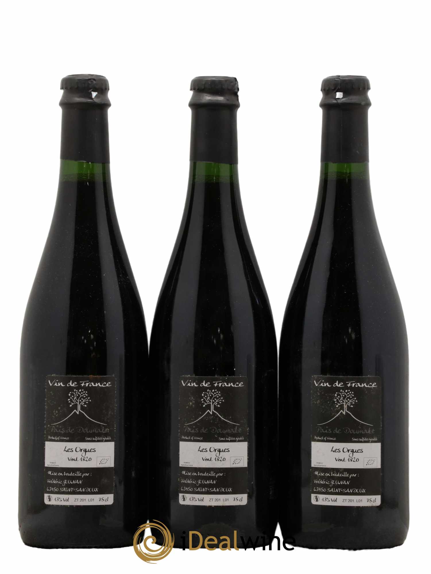 Vin de France Les Orgues Vignoble de l'Arbre Blanc 2018 - Lot de 3 bouteilles - 1