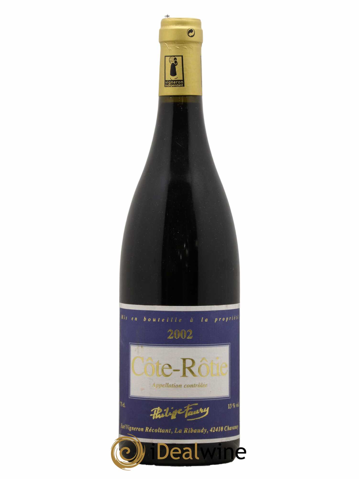 Côte-Rôtie Domaine Philippe Faury 2002 - Lot de 1 bouteille - 0