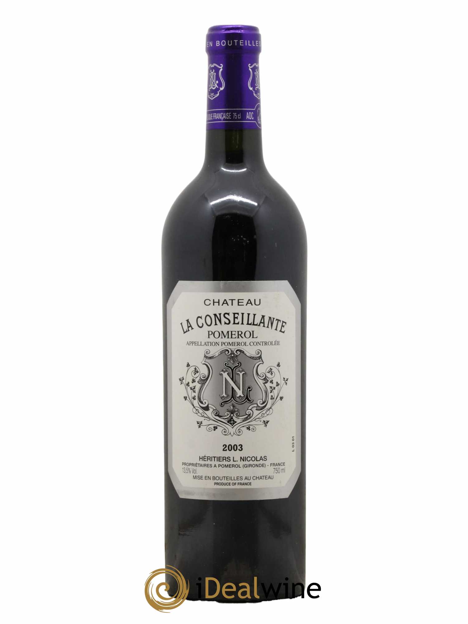 Château la Conseillante 2003 - Lot de 1 bouteille - 0