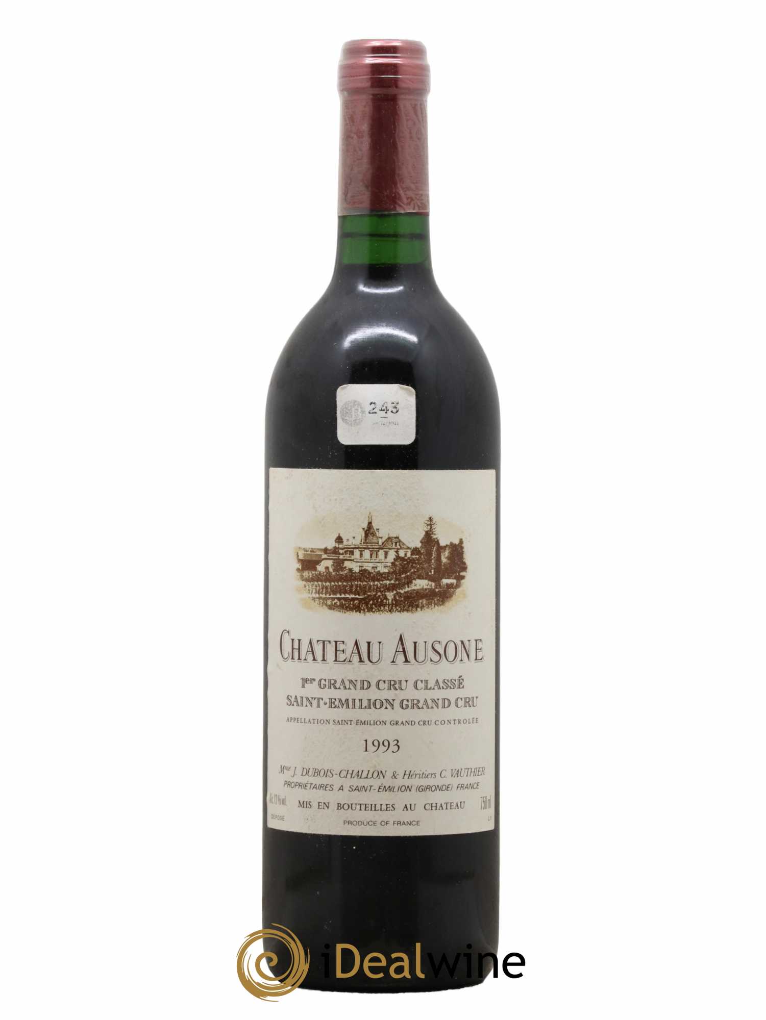 Château Ausone 1er Grand Cru Classé A 1993 - Lot de 1 bouteille - 0