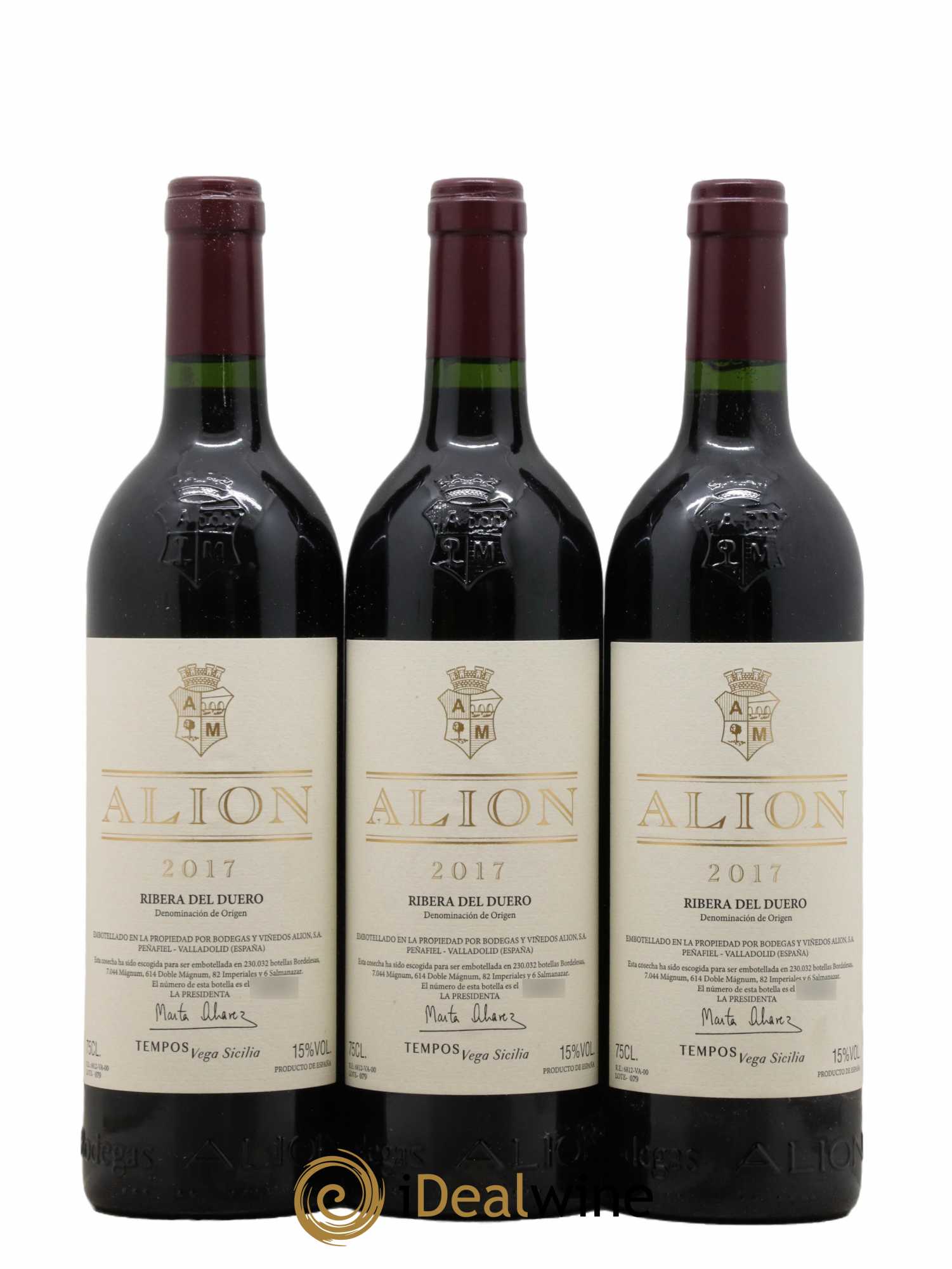 Ribera Del Duero DO Vega Sicilia Alion Famille Alvarez 2017 - Lot de 6 bouteilles - 2