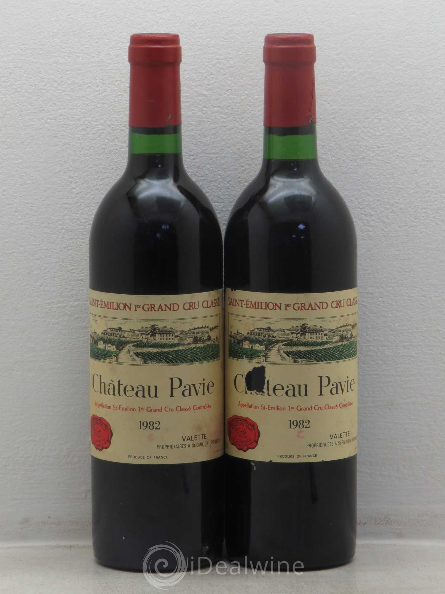 Château Pavie 1er Grand Cru Classé A 1982 - Lot de 2 bouteilles - 0
