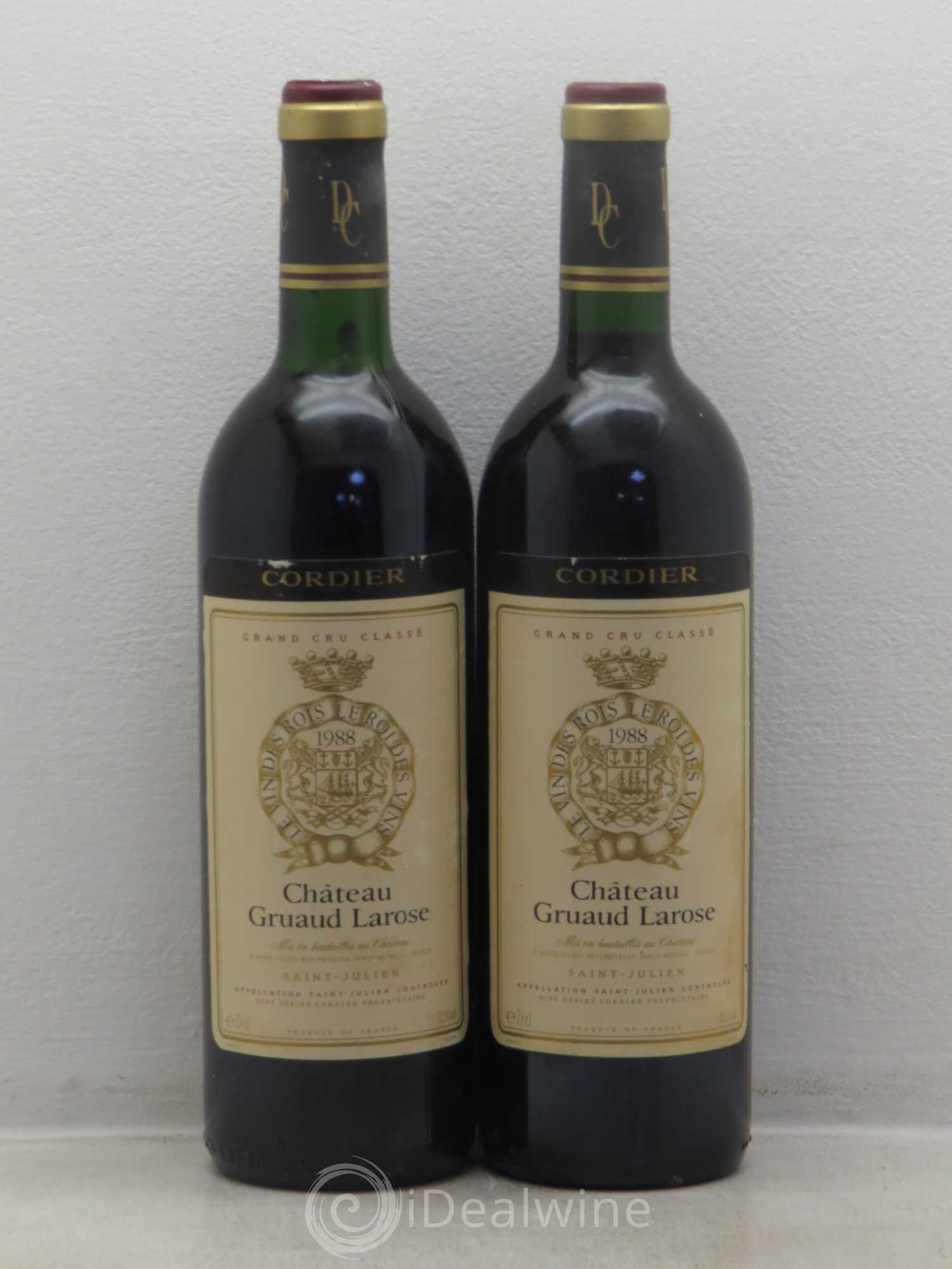Château Gruaud Larose 2ème Grand Cru Classé 1988 - Lot de 2 bouteilles - 0