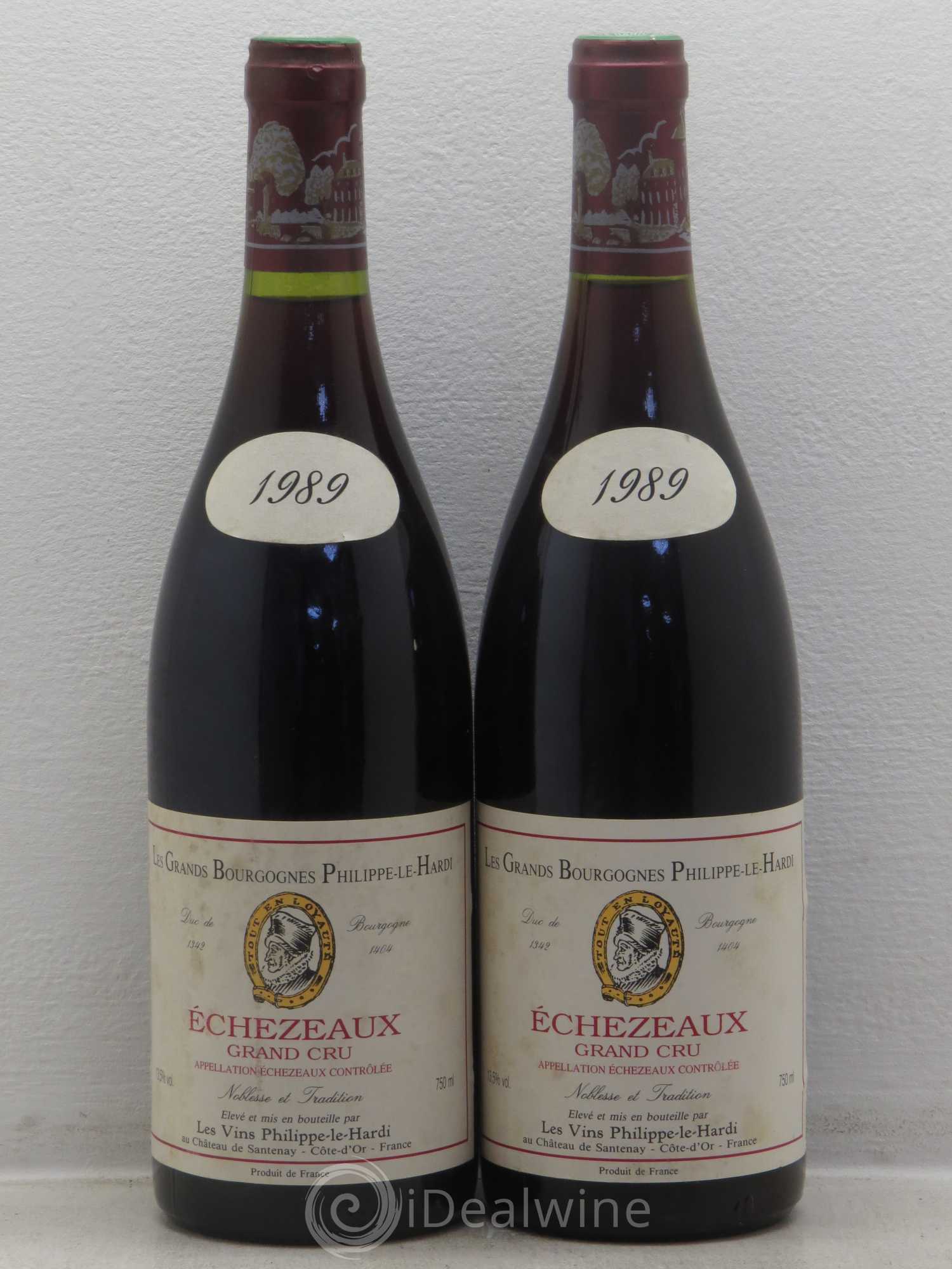 Echezeaux Grand Cru Philippe Le Hardi 1989 - Lot de 2 bouteilles - 0