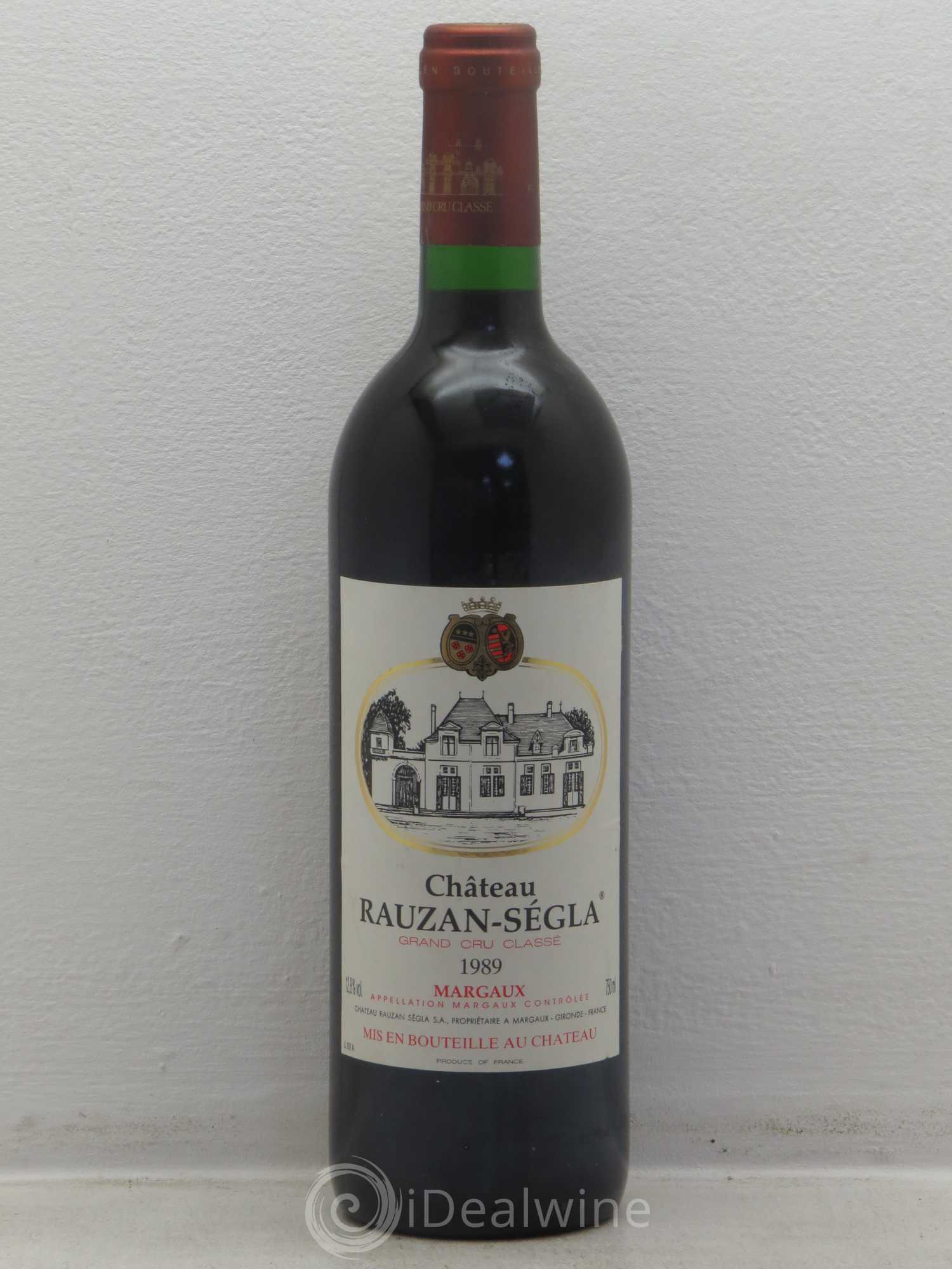 Château Rauzan Ségla Grand Cru Classé 1989 - Lot de 1 bouteille - 0