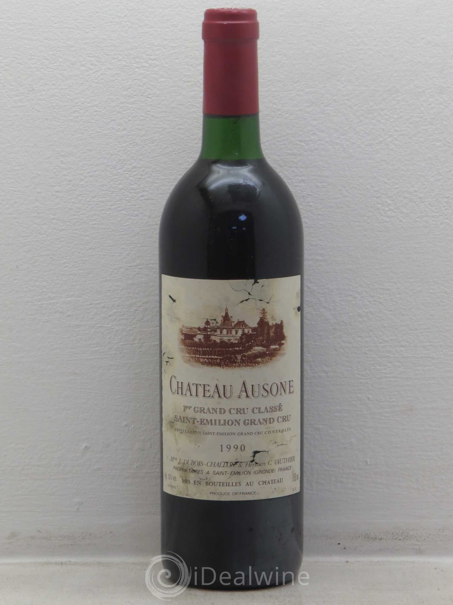 Château Ausone 1er Grand Cru Classé A 1990 - Lot de 1 bouteille - 0
