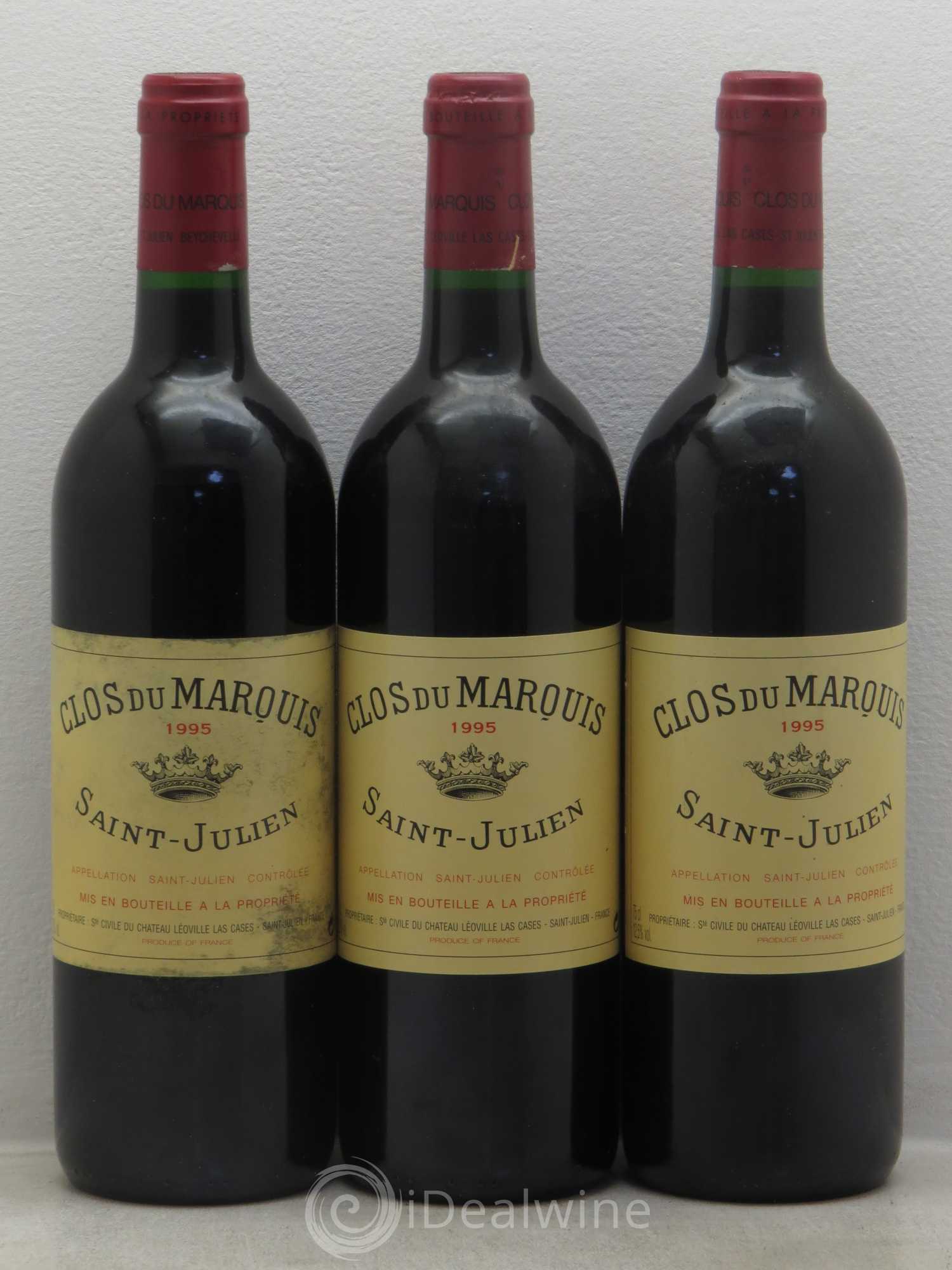 Clos du Marquis 1995 - Lot de 3 bouteilles - 0