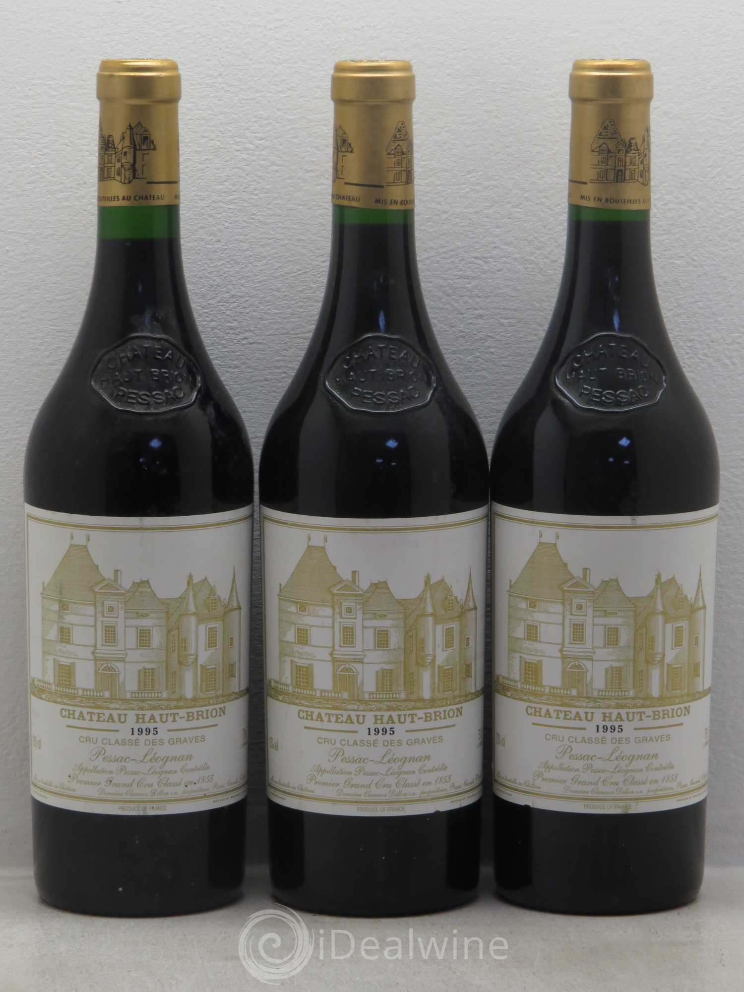 Château Haut Brion 1er Grand Cru Classé 1995 - Lot de 6 bouteilles - 2