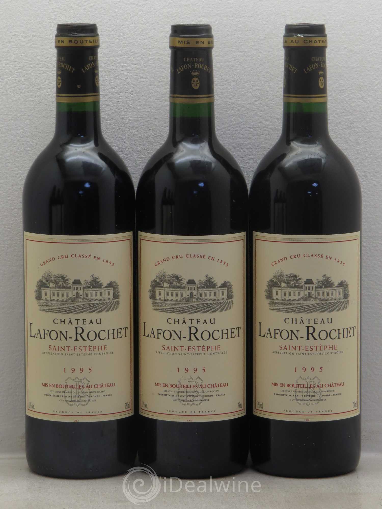 Château Lafon Rochet 4ème Grand Cru Classé 1995 - Lot de 6 bouteilles - 1