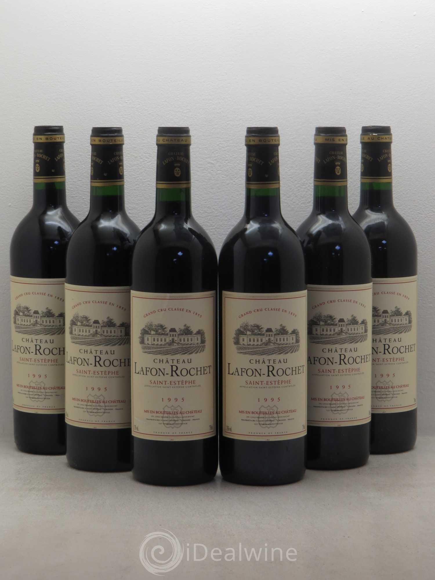 Château Lafon Rochet 4ème Grand Cru Classé 1995 - Lot de 6 bouteilles - 0