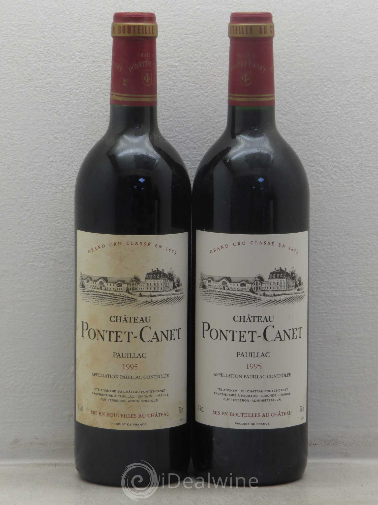 Château Pontet Canet 5ème Grand Cru Classé 1995 - Lot de 4 bouteilles - 2