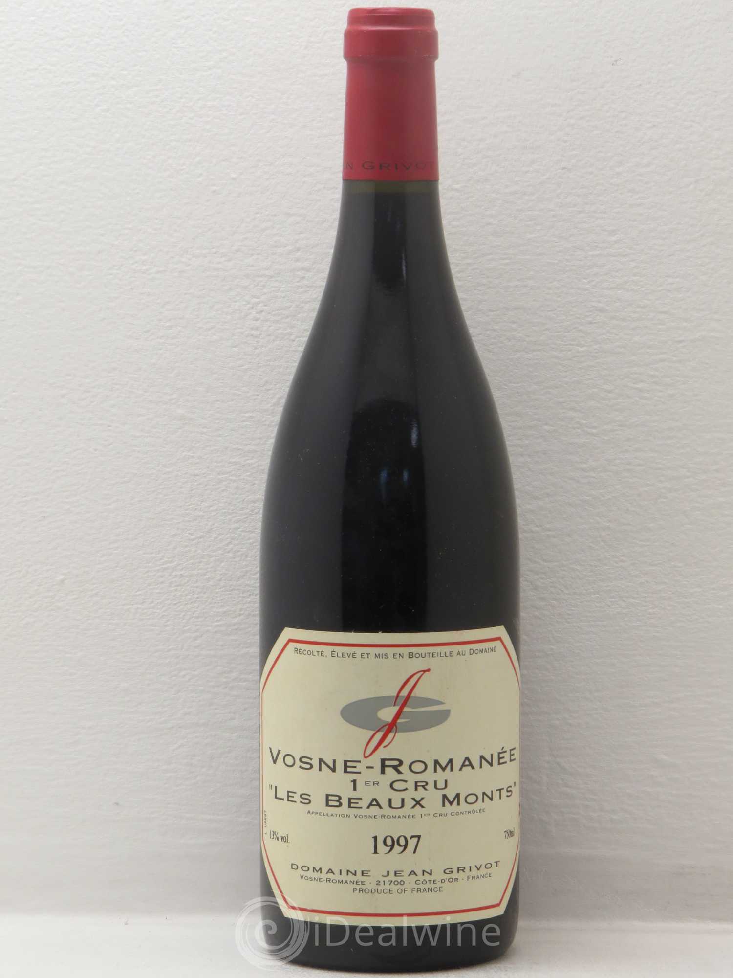 Vosne-Romanée 1er Cru Les Beaux-Monts Jean Grivot 1997 - Lot de 1 bouteille - 0