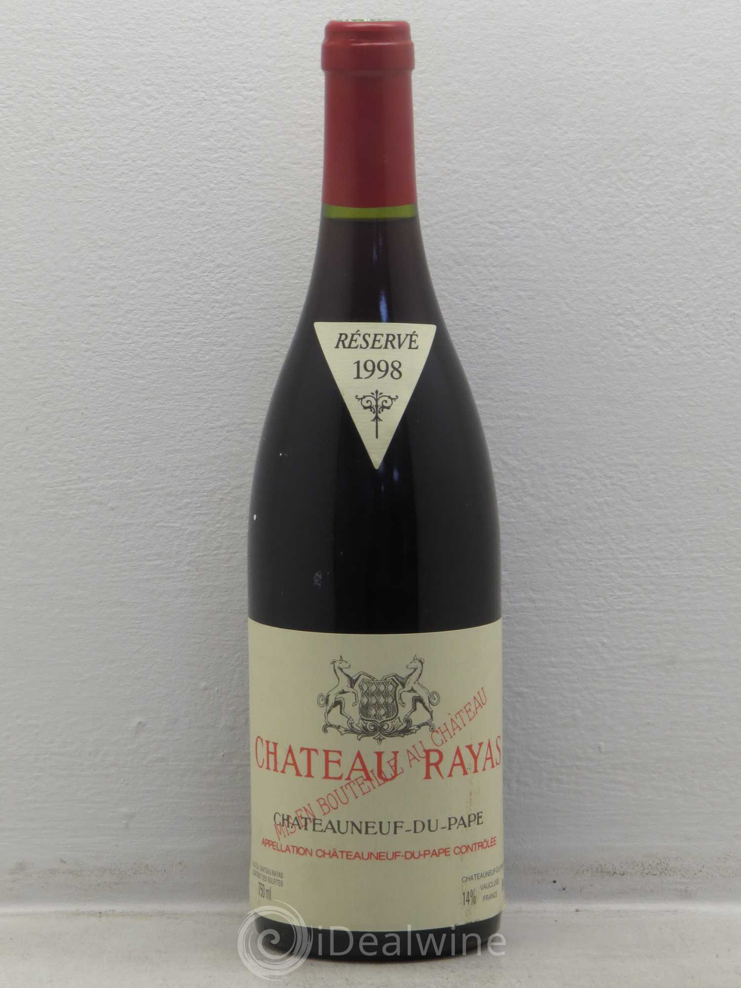 Châteauneuf-du-Pape Château Rayas Emmanuel Reynaud 1998 - Lot de 1 bouteille - 0