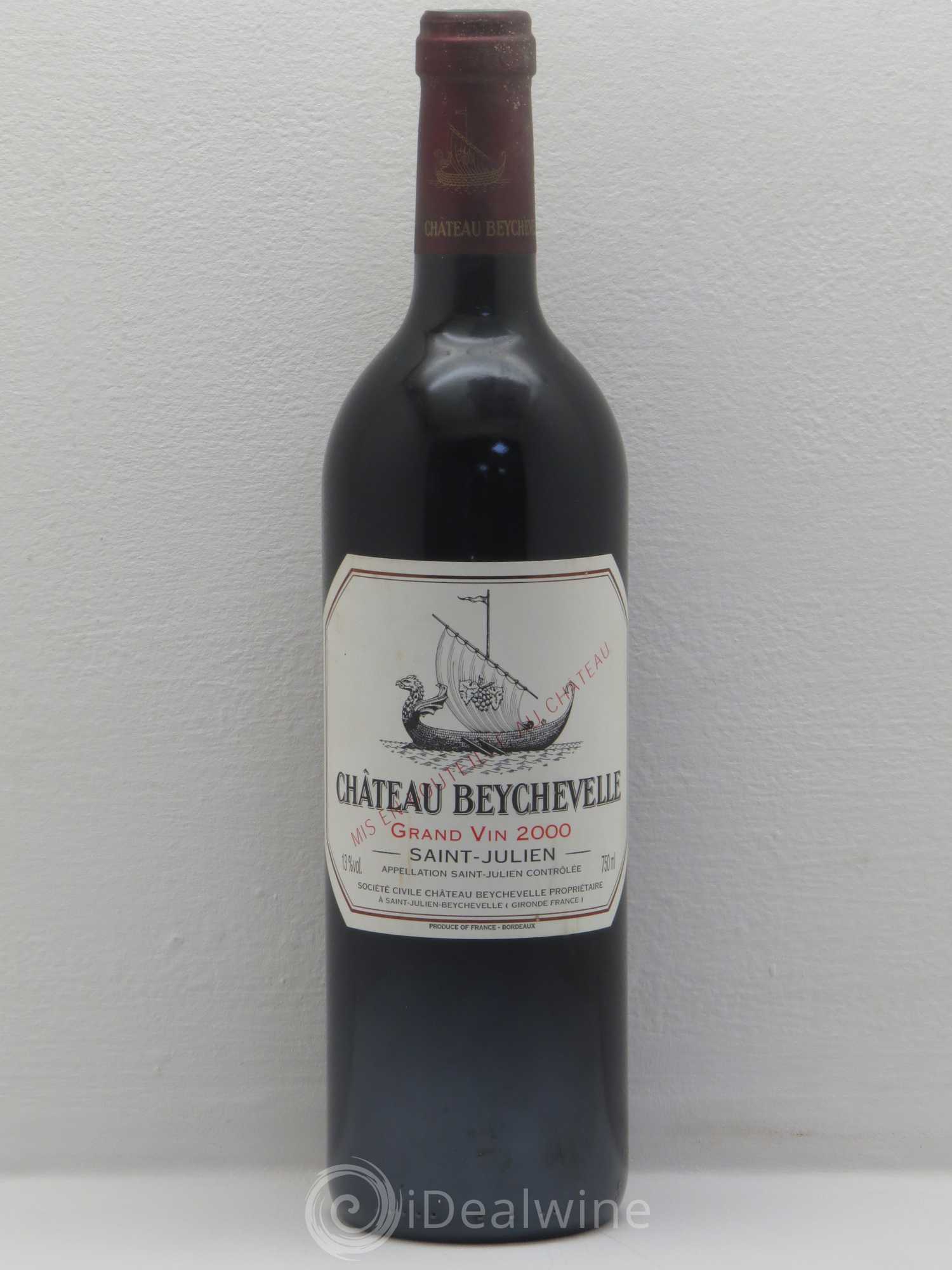 Château Beychevelle 4ème Grand Cru Classé 2000 - Lot de 1 bouteille - 0