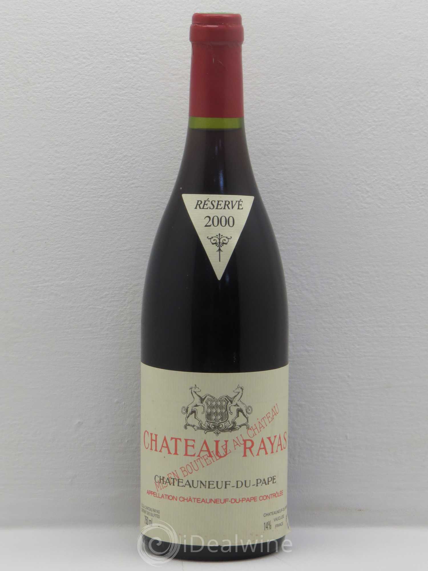 Châteauneuf-du-Pape Château Rayas Emmanuel Reynaud 2000 - Lot de 1 bouteille - 0