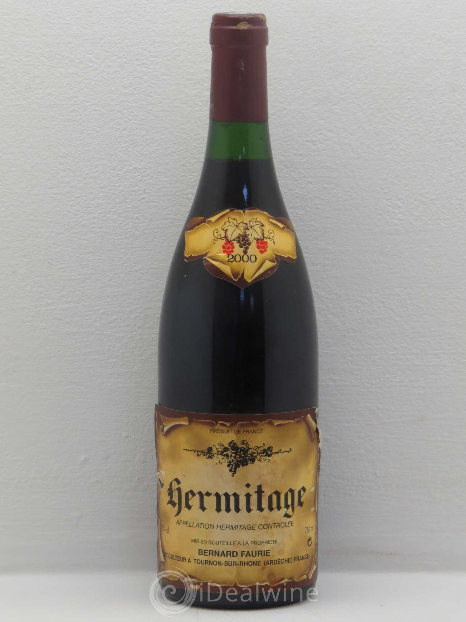 Hermitage Bernard Faurie 2000 - Posten von 1 Flasche - 0