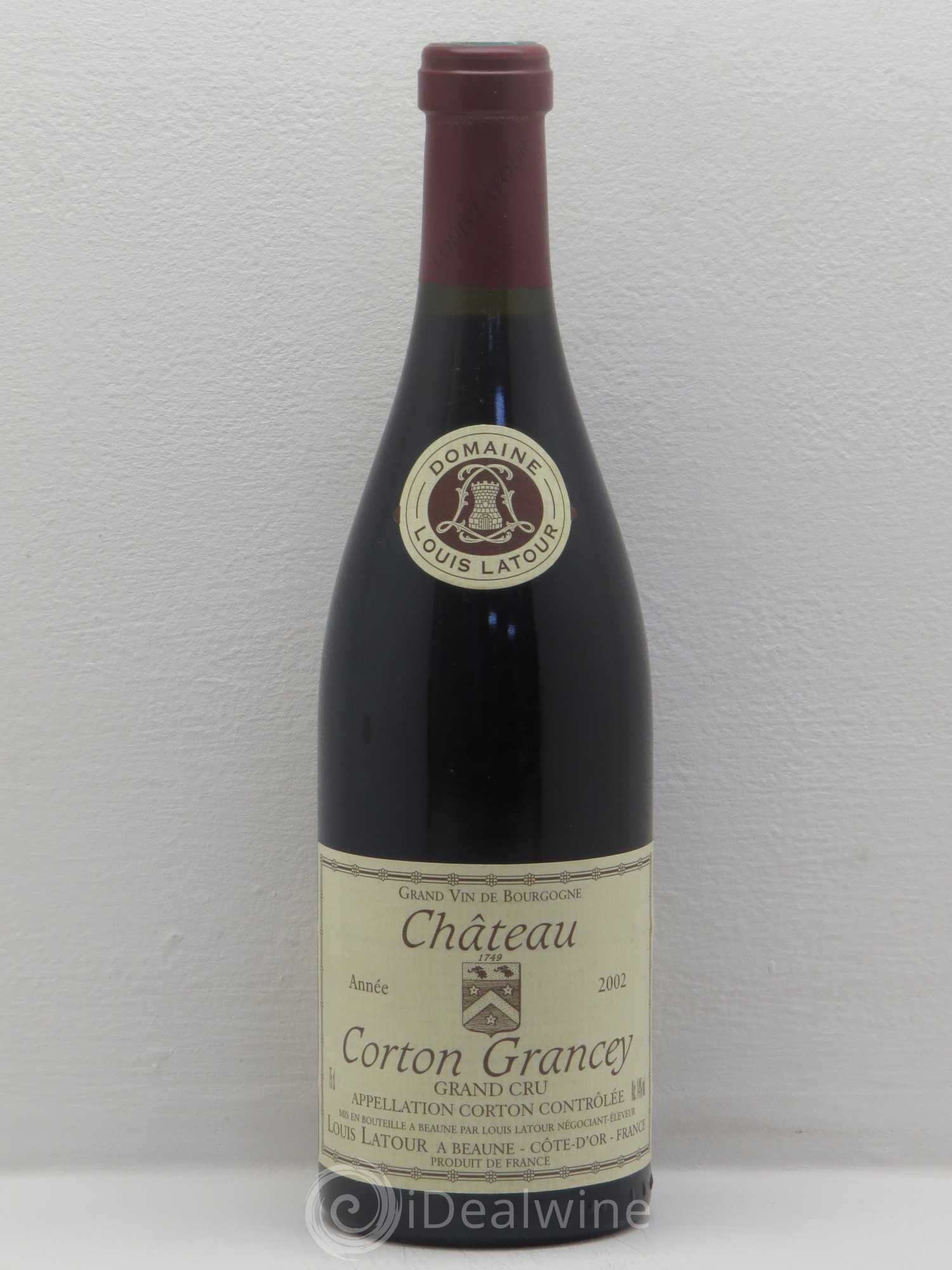 Corton Grand Cru Château Corton Grancey Louis Latour 2002 - Lot de 1 bouteille - 0