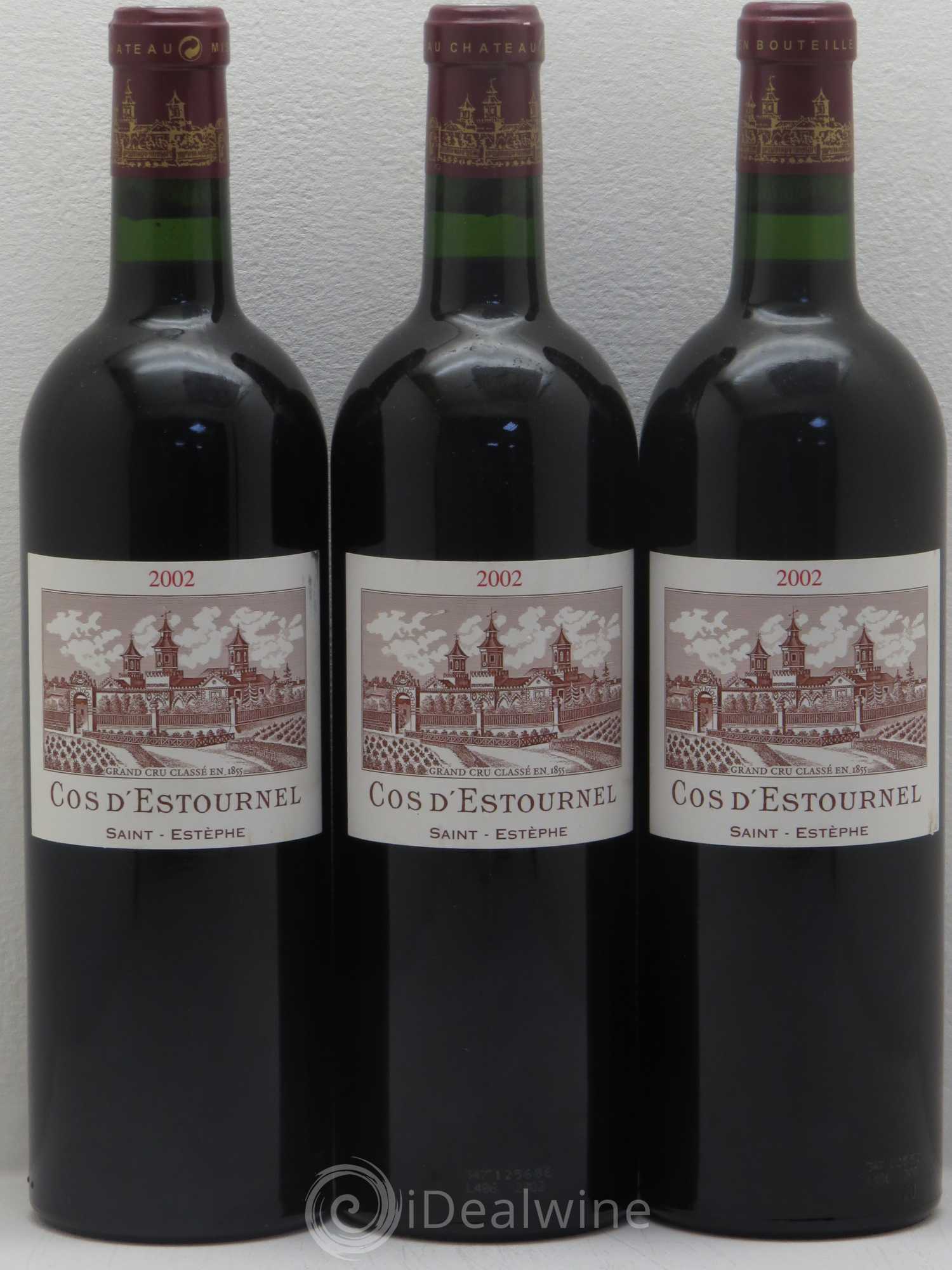 Cos d'Estournel 2ème Grand Cru Classé 2002 - Lot de 3 bouteilles - 0