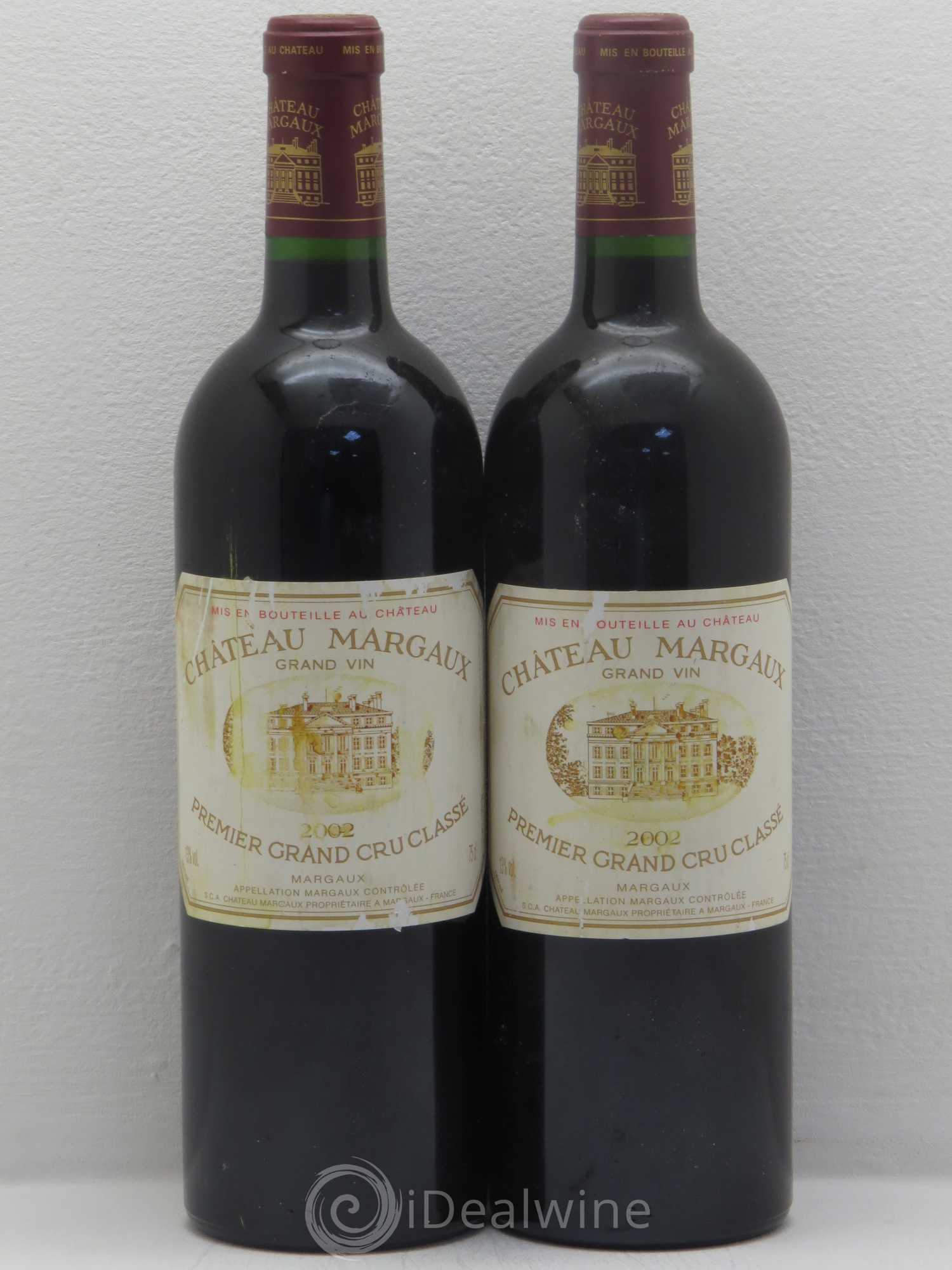 Château Margaux 1er Grand Cru Classé 2002 - Lot de 2 bouteilles - 0