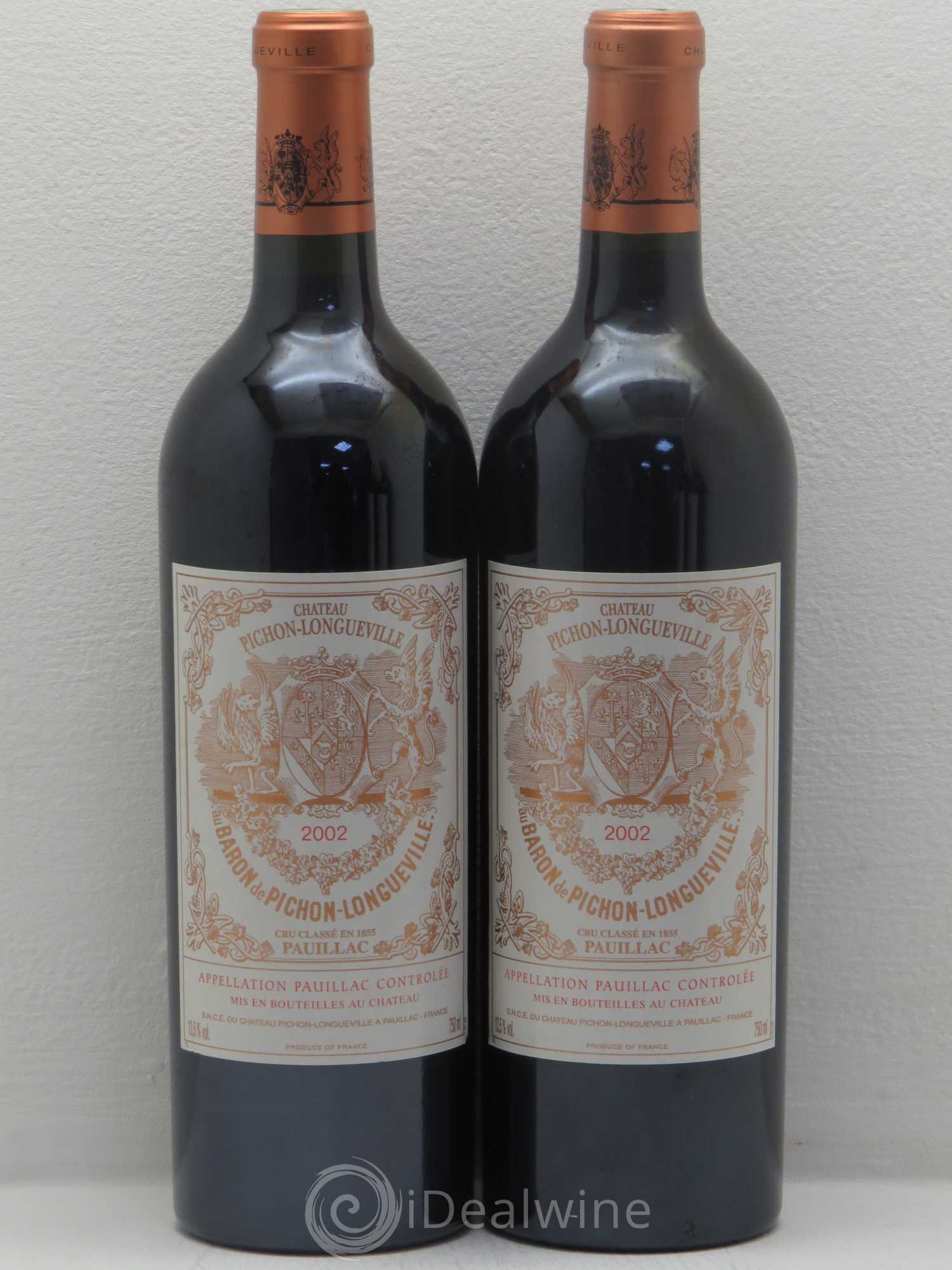 Pichon Longueville Baron 2ème Grand Cru Classé 2002 - Lot de 4 bouteilles - 2