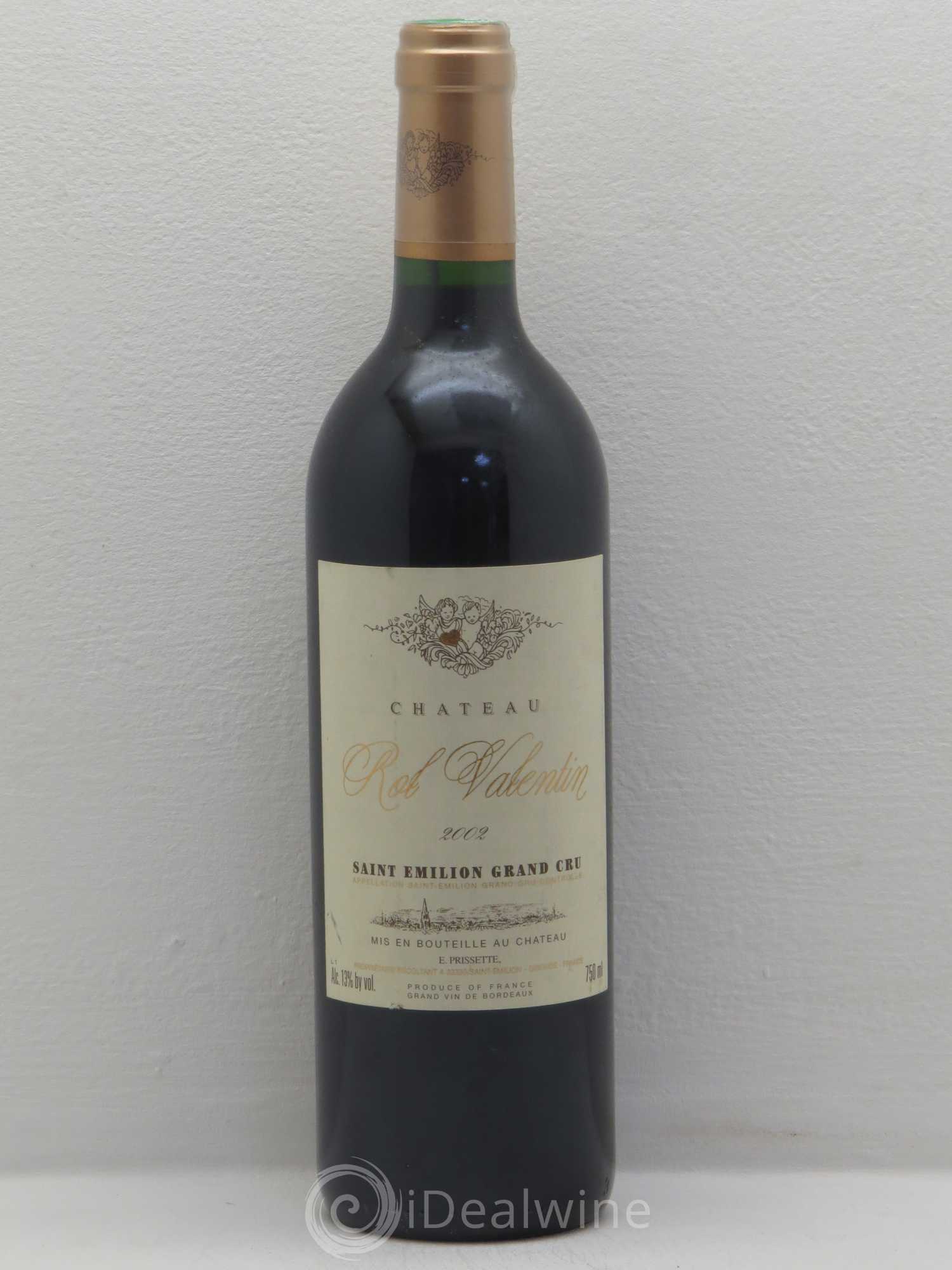 Château Rol Valentin Grand Cru Classé 2002 - Lot de 1 bouteille - 0