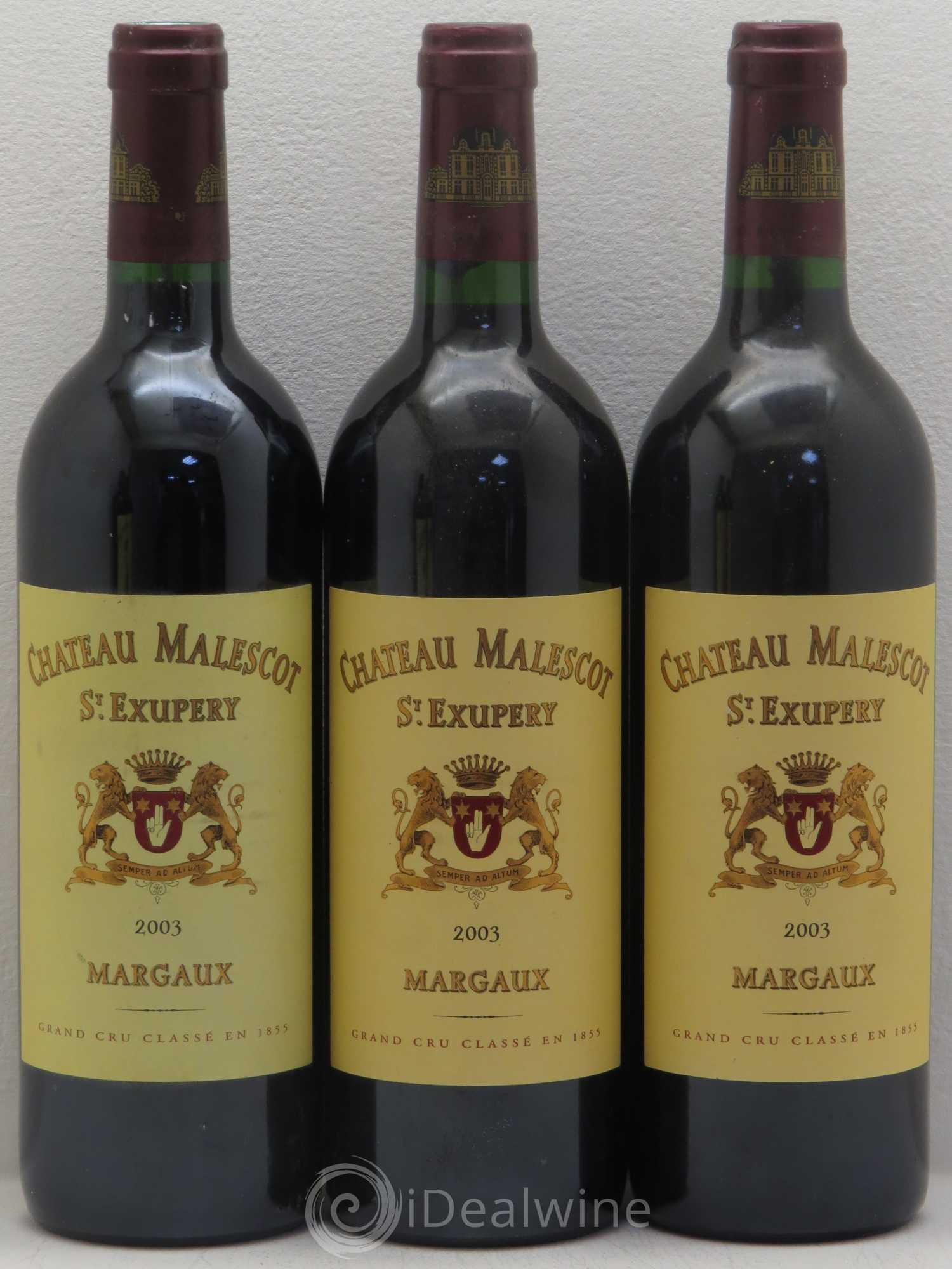 Château Malescot Saint-Exupéry 3ème Grand Cru Classé 2003 - Lot de 5 bouteilles - 1