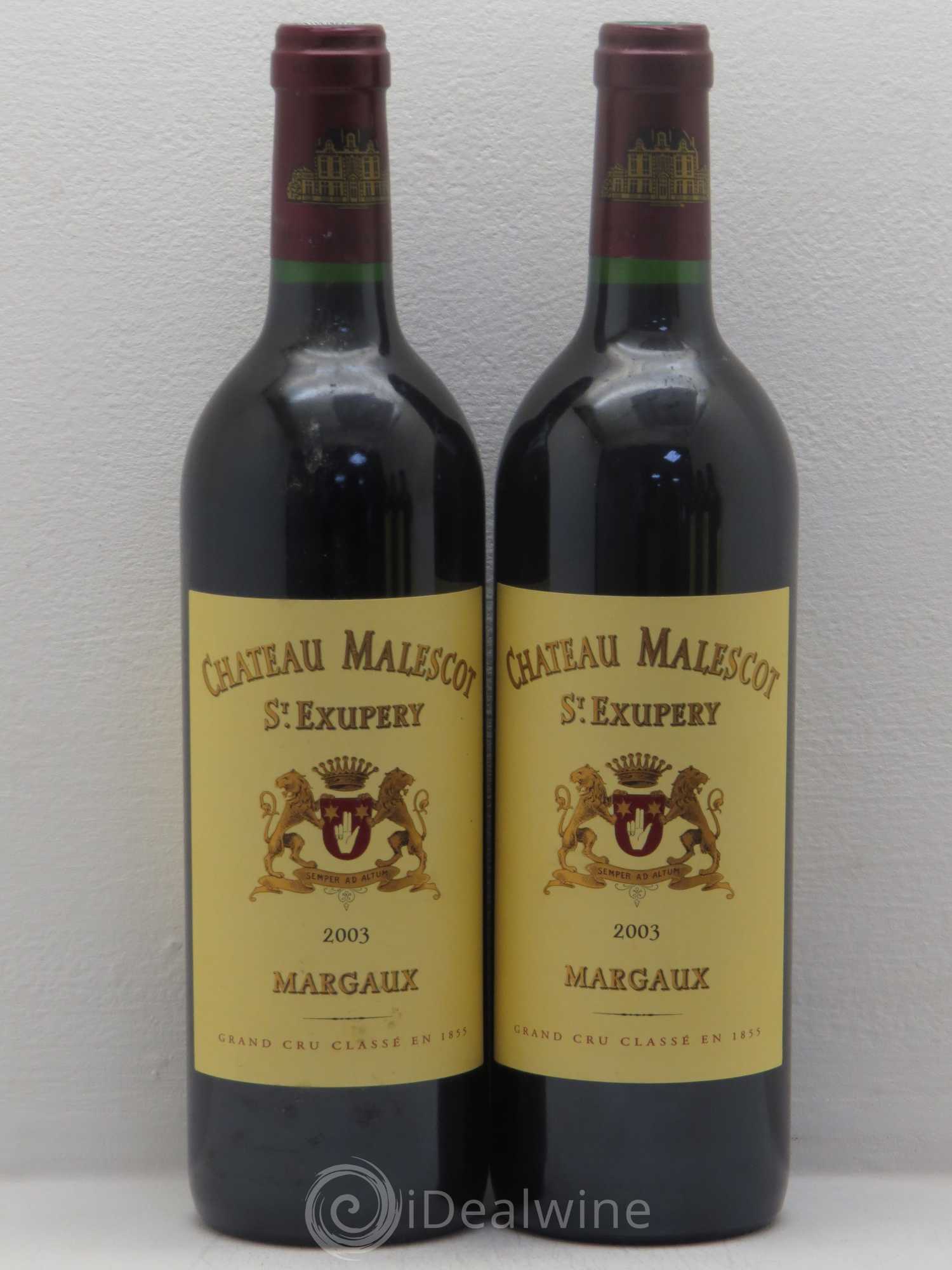 Château Malescot Saint-Exupéry 3ème Grand Cru Classé 2003 - Lot de 5 bouteilles - 2
