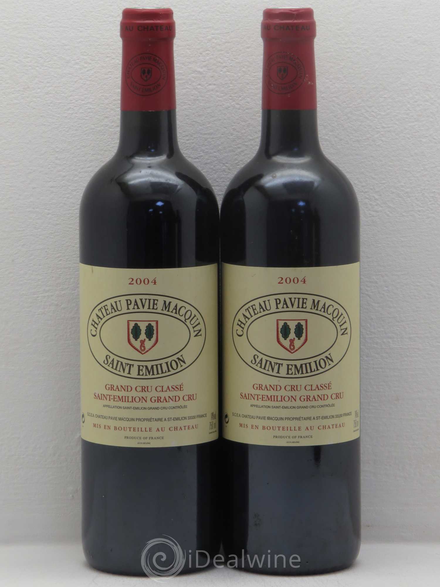 Château Pavie Macquin 1er Grand Cru Classé B 2004 - Lot de 4 bouteilles - 2