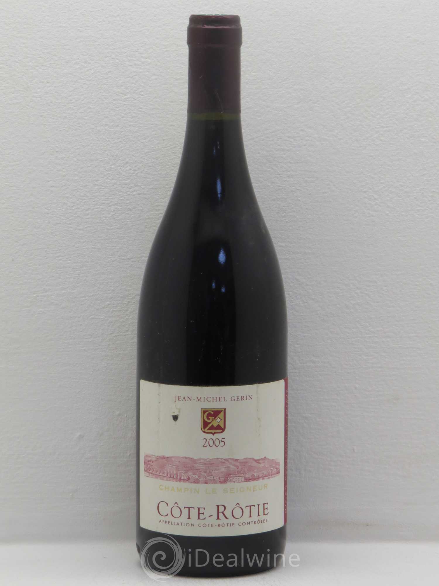 Côte-Rôtie Champin Le Seigneur Jean-Michel Gerin 2005 - Lot de 1 bouteille - 0