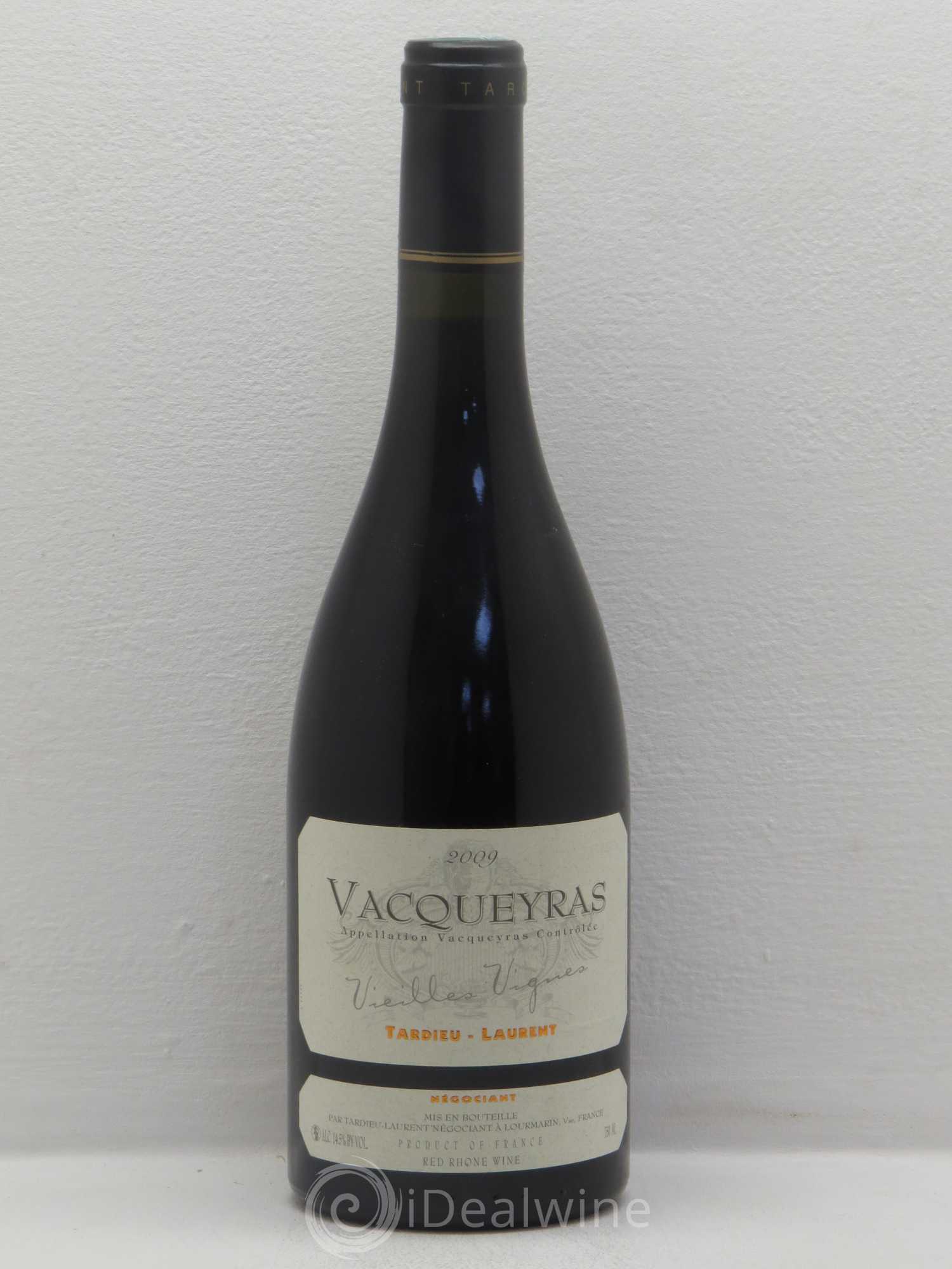 Vacqueyras Vieilles Vignes Tardieu-laurent 2009 - Posten von 1 Flasche - 0
