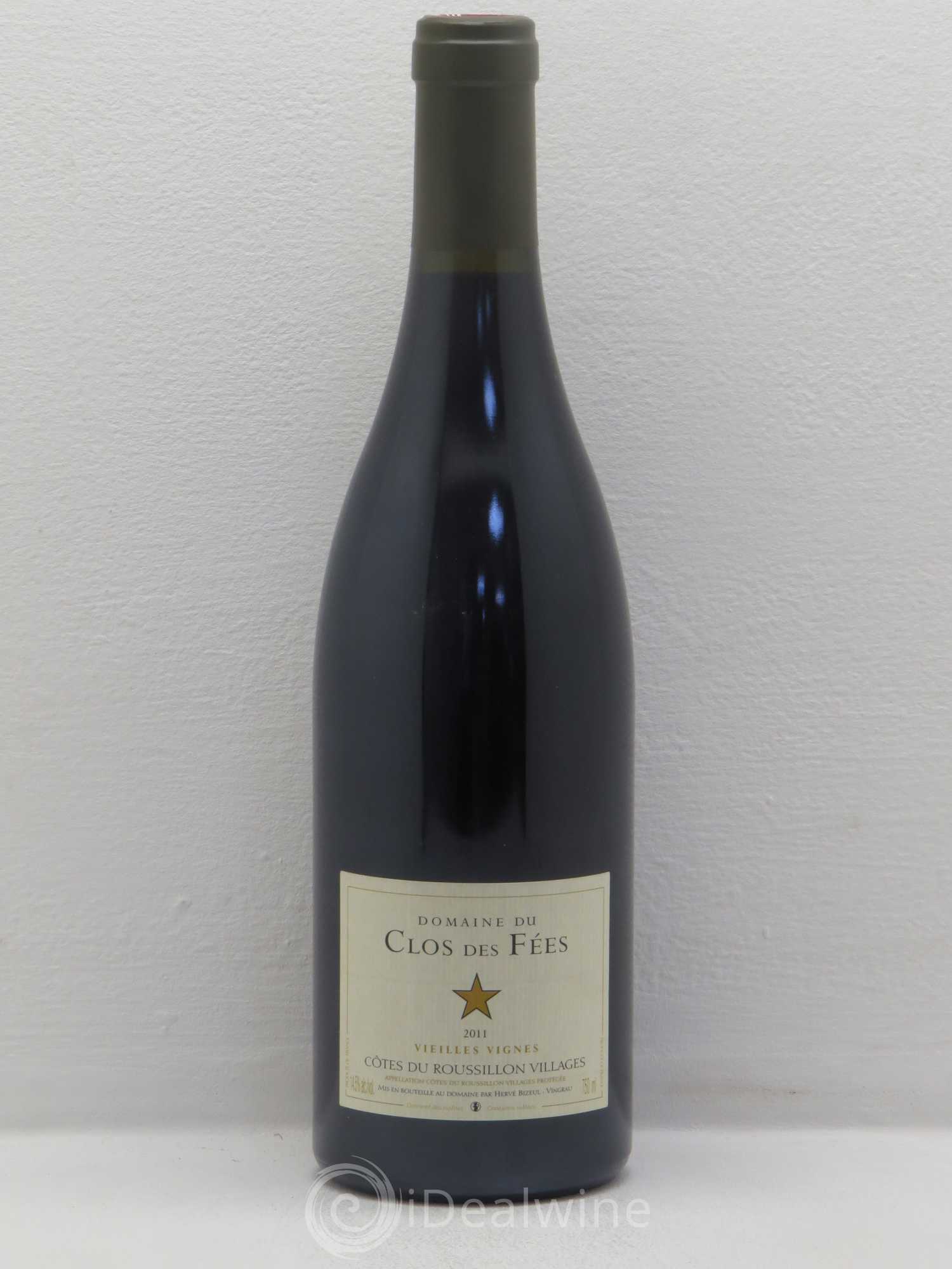 Côtes du Roussillon Villages Clos des Fées Vieilles vignes Hervé Bizeul 2011 - Lot de 1 bouteille - 0