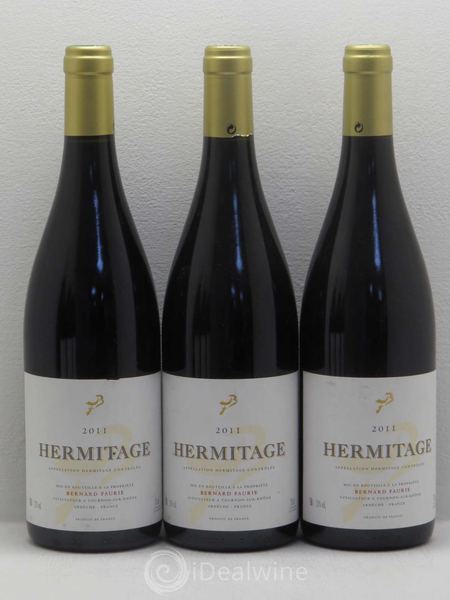 Hermitage Bessards Meal Bernard Faurie 2011 - Posten von 6 Flaschen - 1
