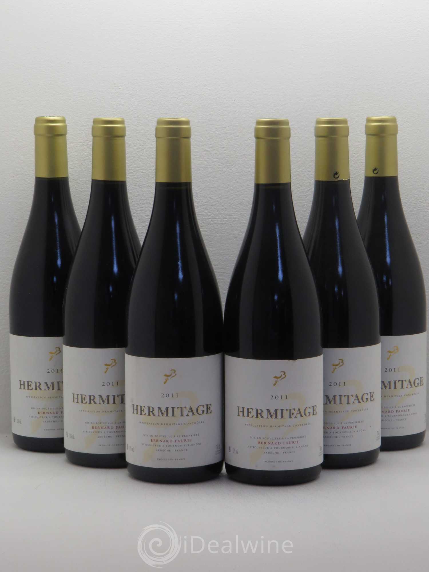Hermitage Bessards Meal Bernard Faurie 2011 - Posten von 6 Flaschen - 0