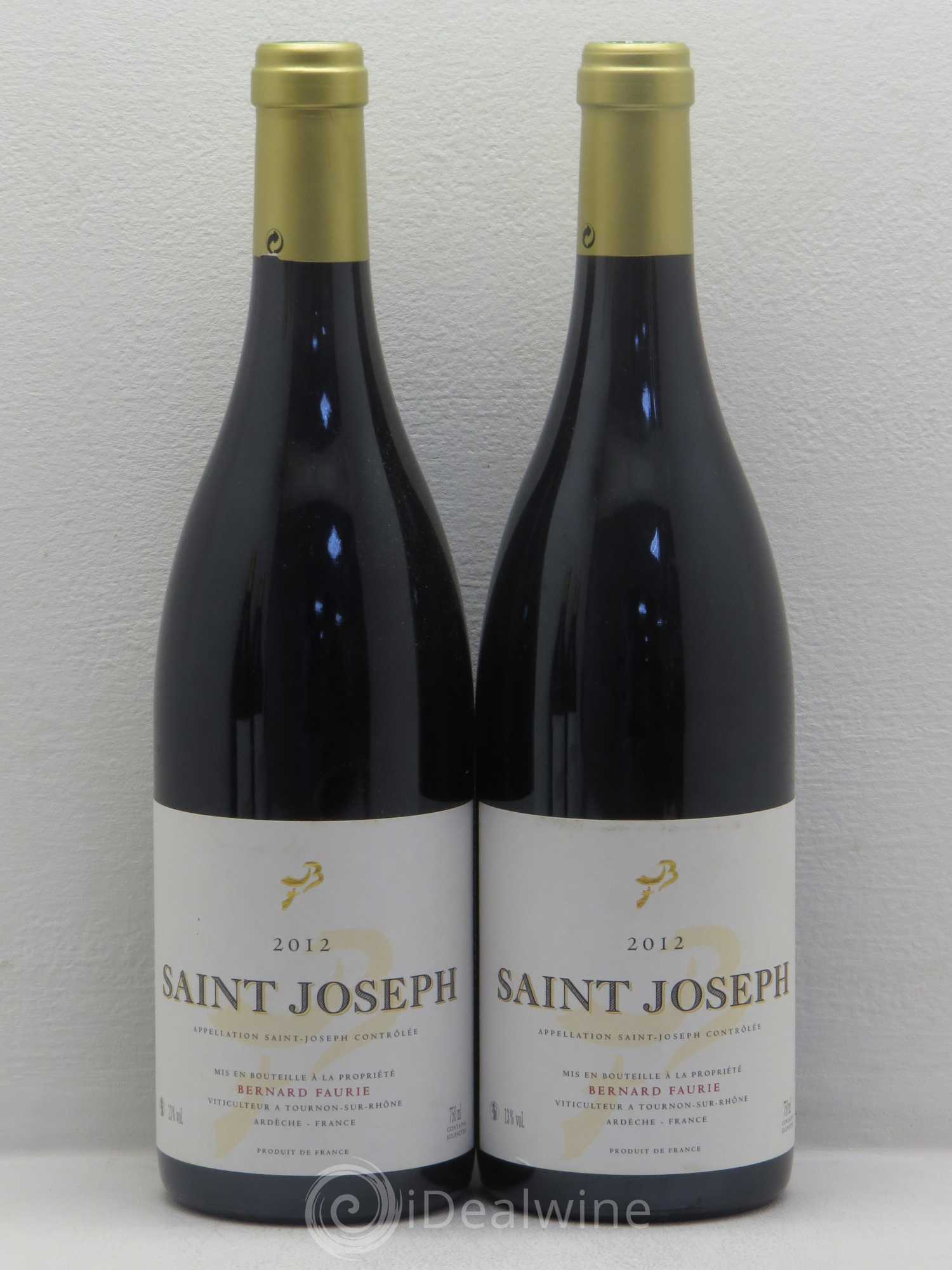 Saint-Joseph Vieilles Vignes Bernard Faurie 2012 - Posten von 4 Flaschen - 1
