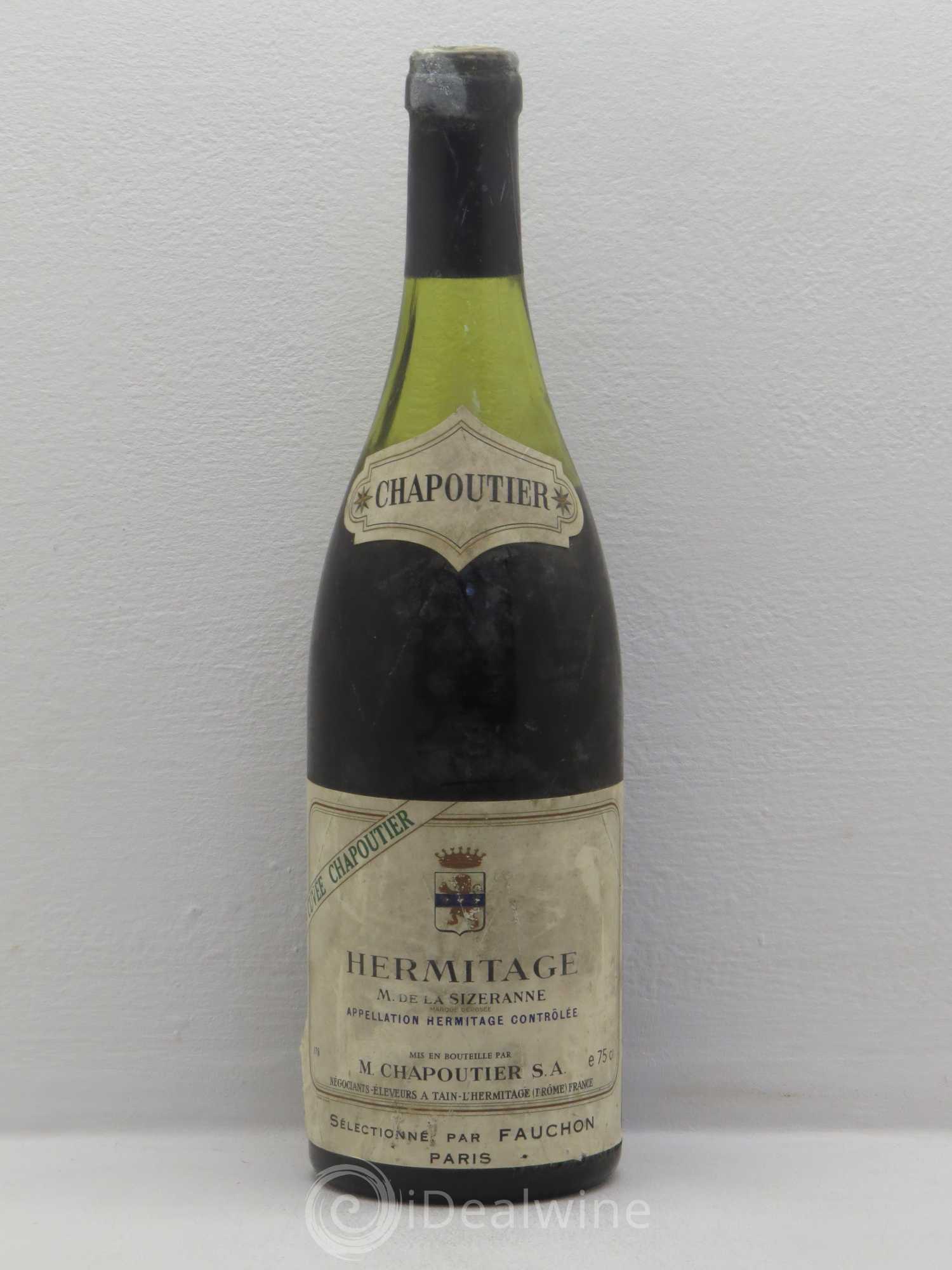 Hermitage Monier de La Sizeranne Chapoutier Cuvée Chapoutier - Lot de 1 bouteille - 0