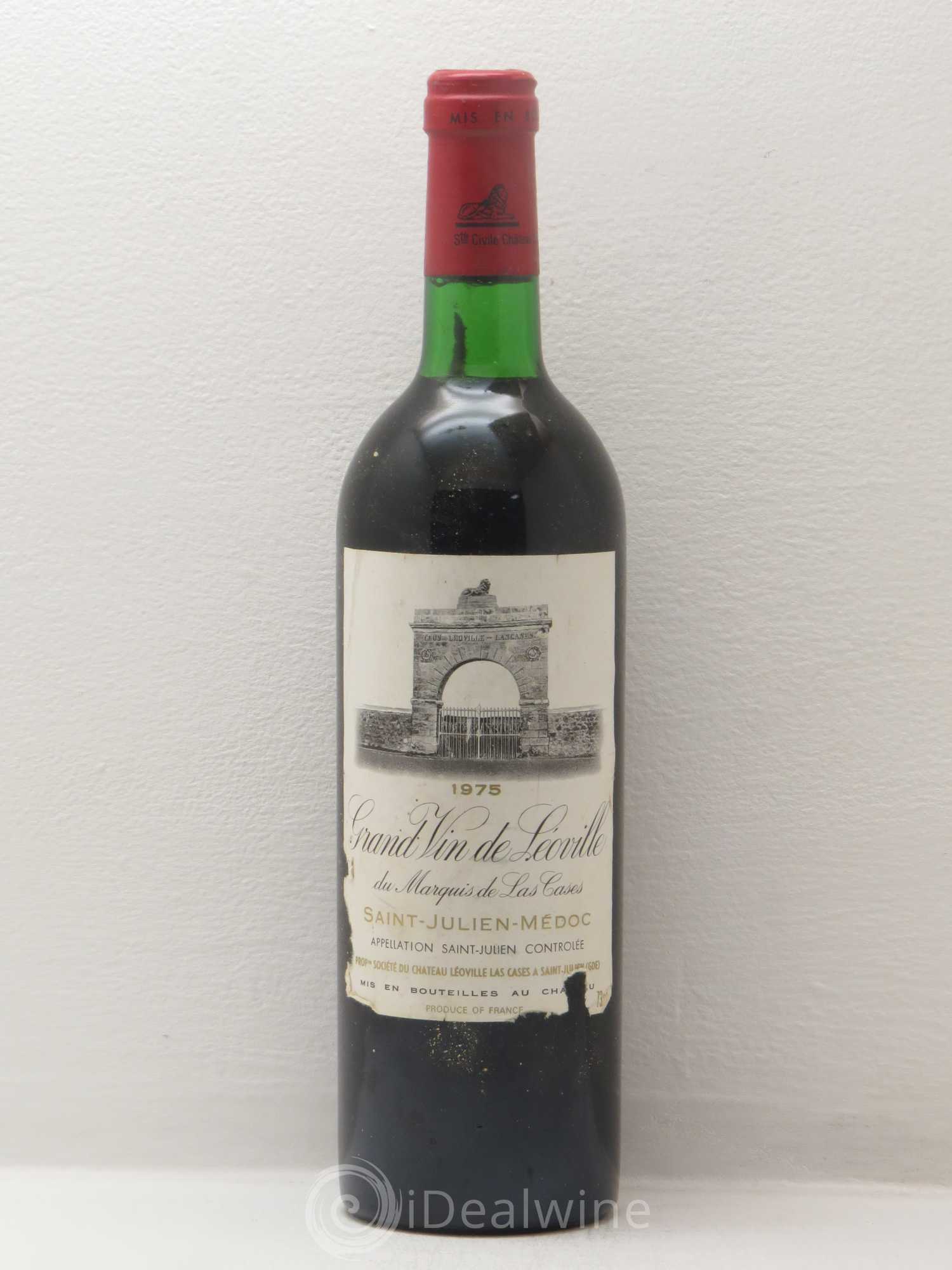 Château Léoville Las Cases 2ème Grand Cru Classé 1975 - Lot de 1 bouteille - 0