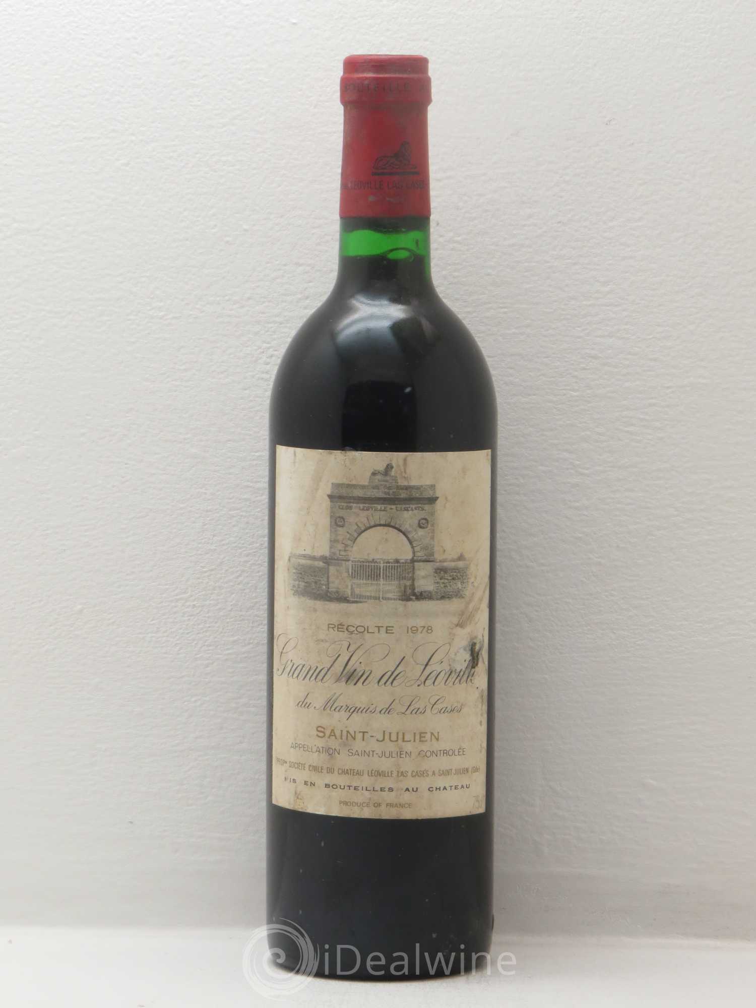 Château Léoville Las Cases 2ème Grand Cru Classé 1978 - Lot de 1 bouteille - 0