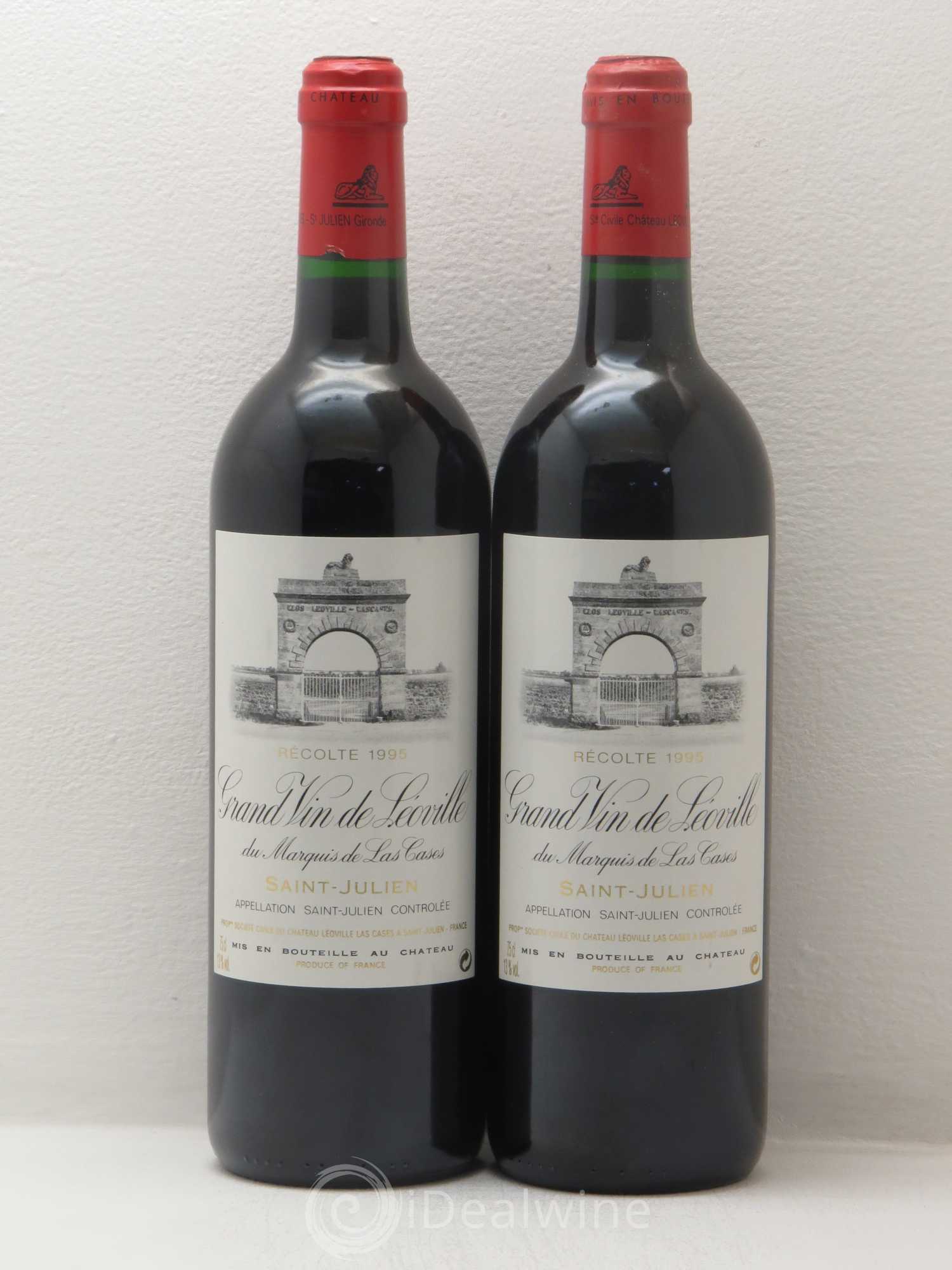 Château Léoville Las Cases 2ème Grand Cru Classé 1995 - Lot de 2 bouteilles - 0